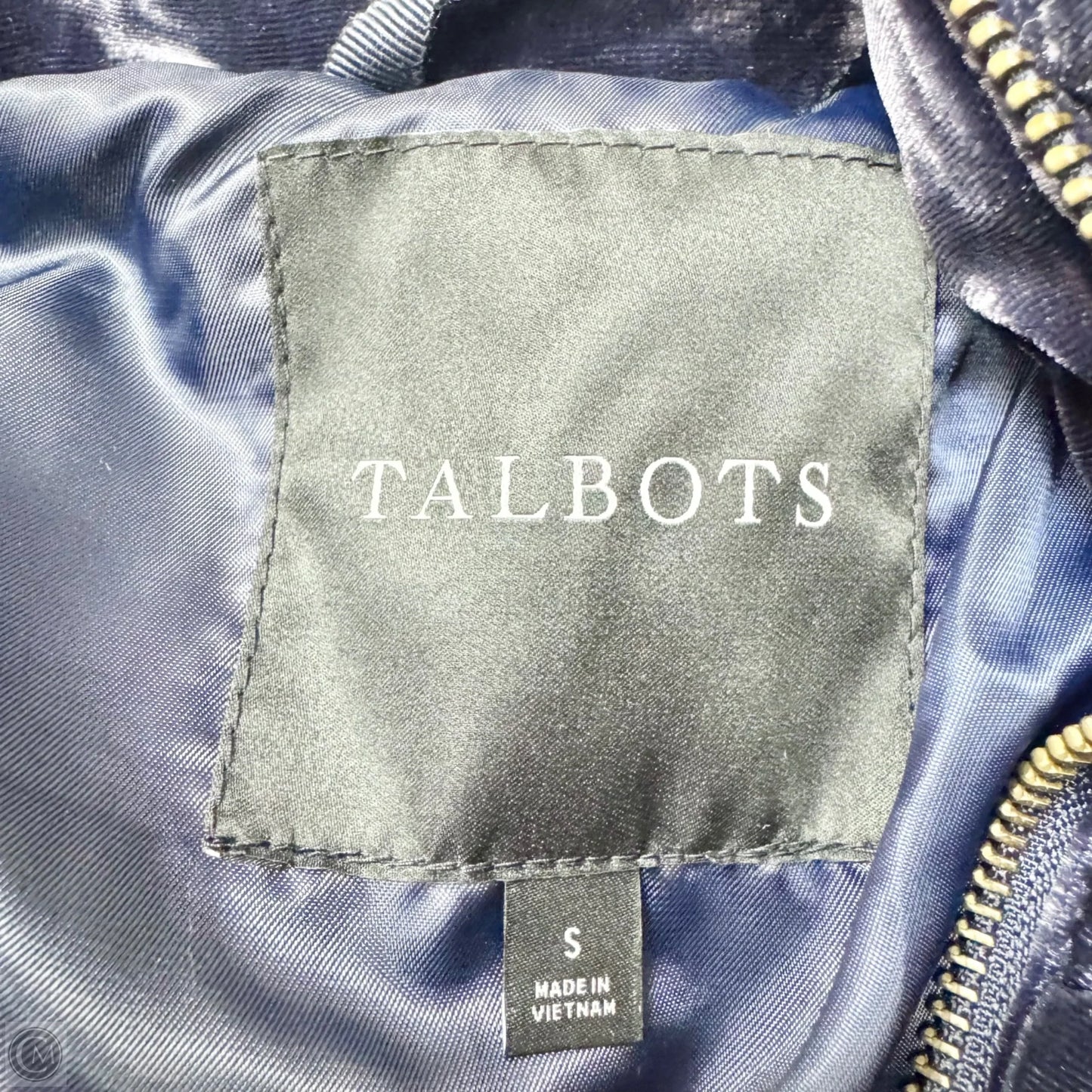 Coat Puffer & Quilted By Talbots In Navy, Size: S