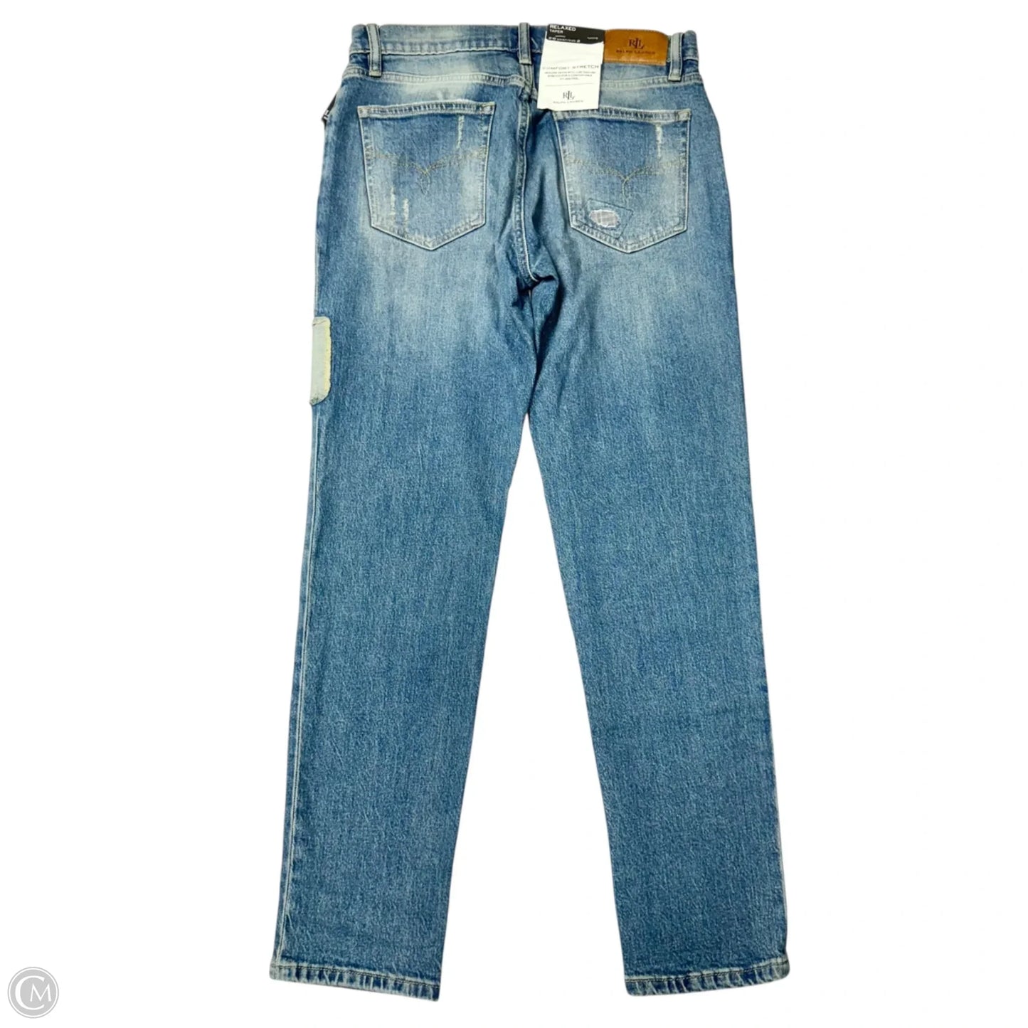 Jeans Straight By Lauren By Ralph Lauren In Blue Denim, Size: 2