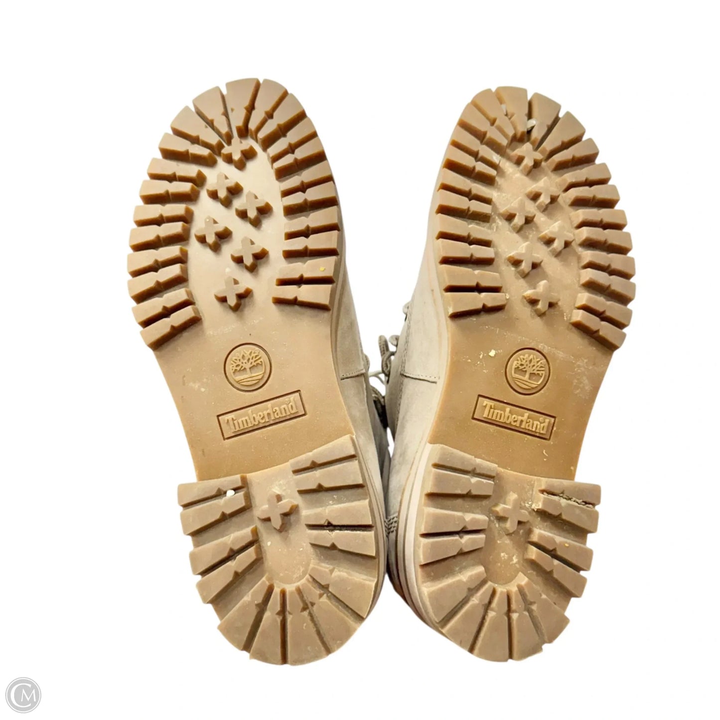 Boots Leather By Timberland In Taupe, Size: 9.5