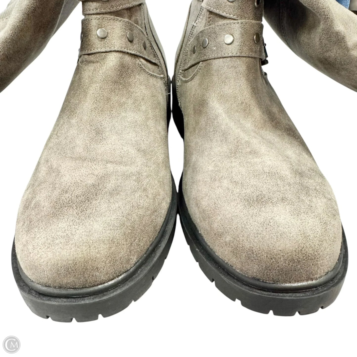 Boots Knee Flats By Torrid In Grey, Size: 10.5