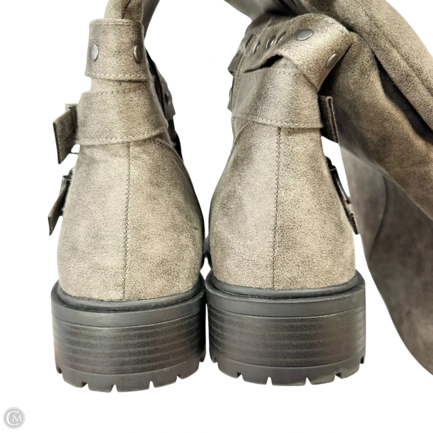 Boots Knee Flats By Torrid In Grey, Size: 10.5