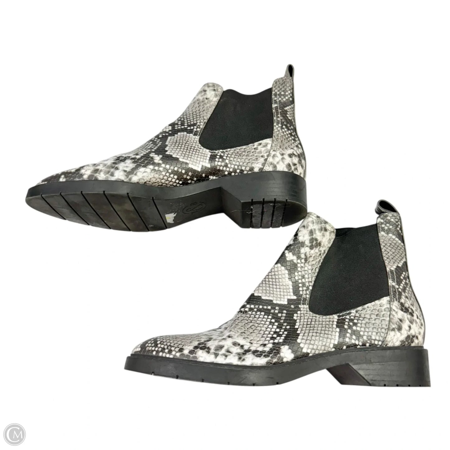 Boots Ankle Flats By Treasure And Bond In Snakeskin Print, Size: 8