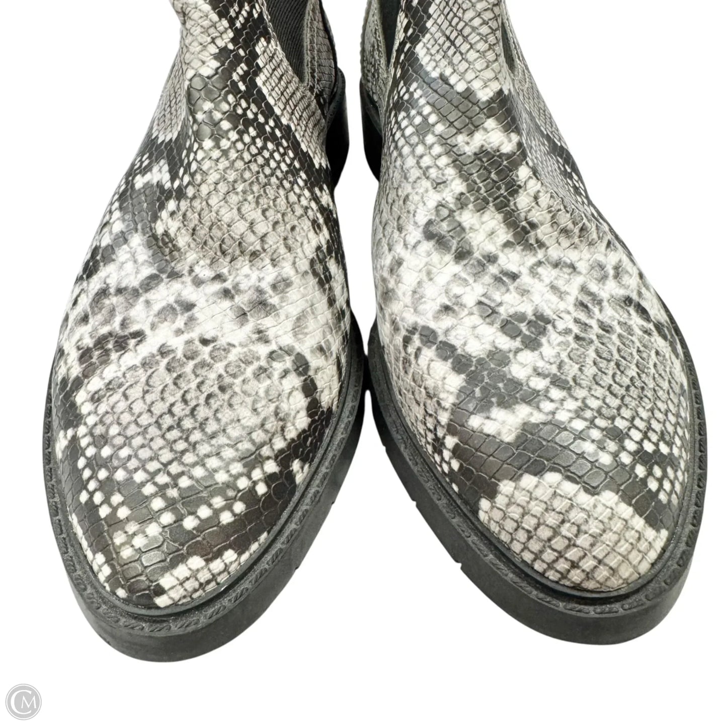 Boots Ankle Flats By Treasure And Bond In Snakeskin Print, Size: 8