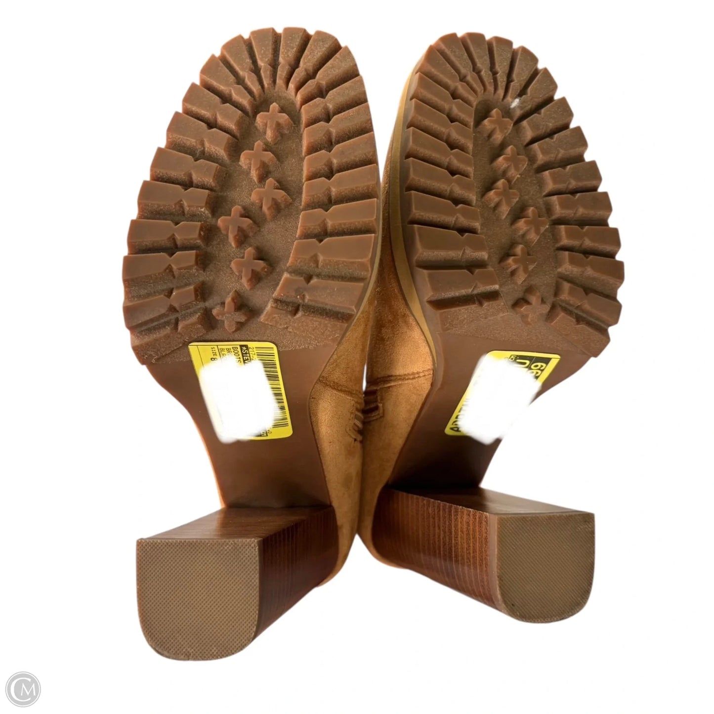 Boots Ankle Heels By Steve Madden In Brown, Size: 8