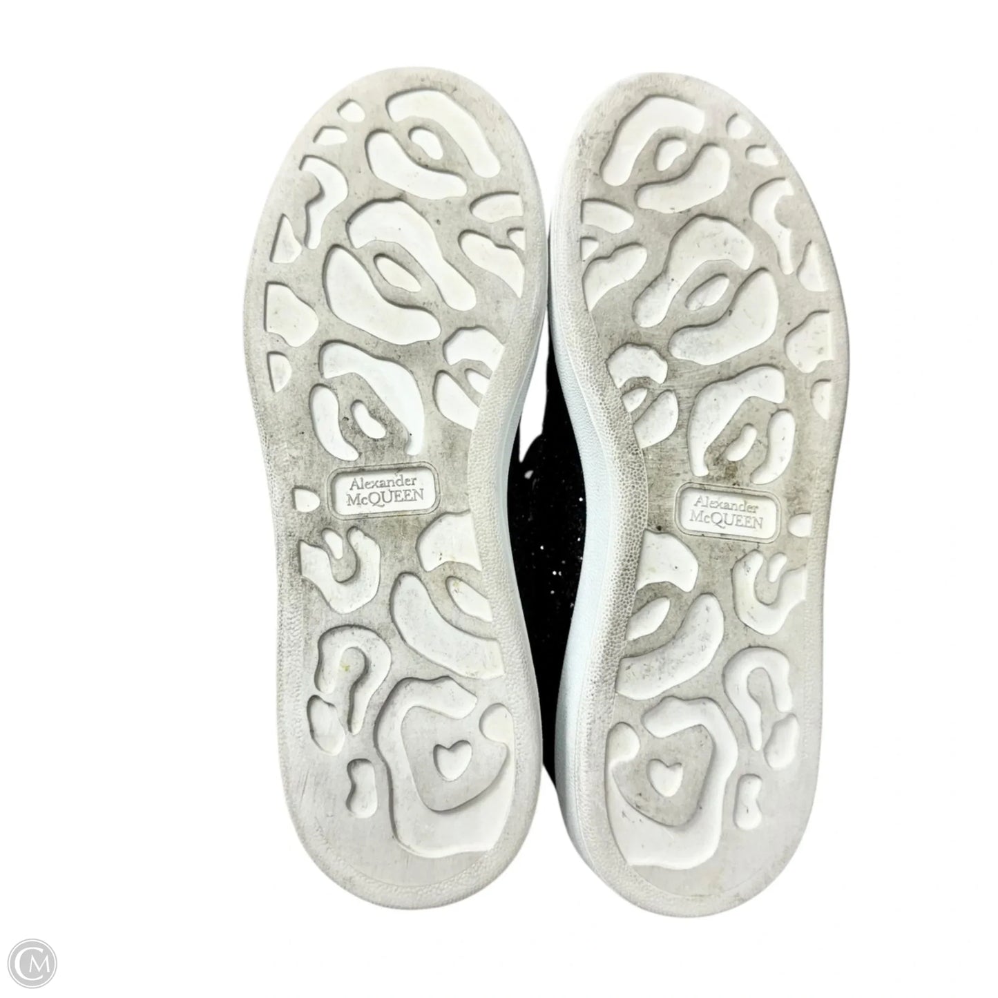 Shoes Luxury Designer By Alexander Mcqueen In Black & White, Size: 9.5