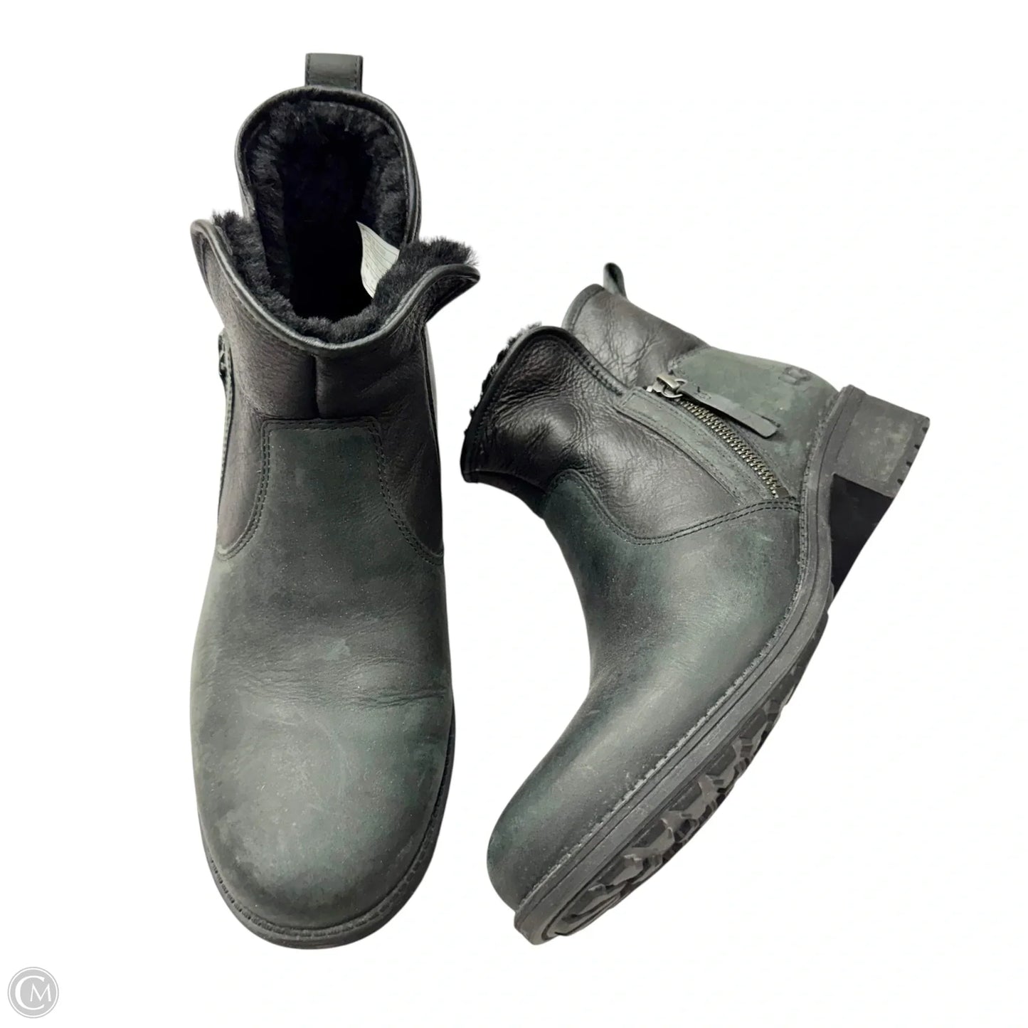 Boots Designer By Ugg In Black, Size: 9.5
