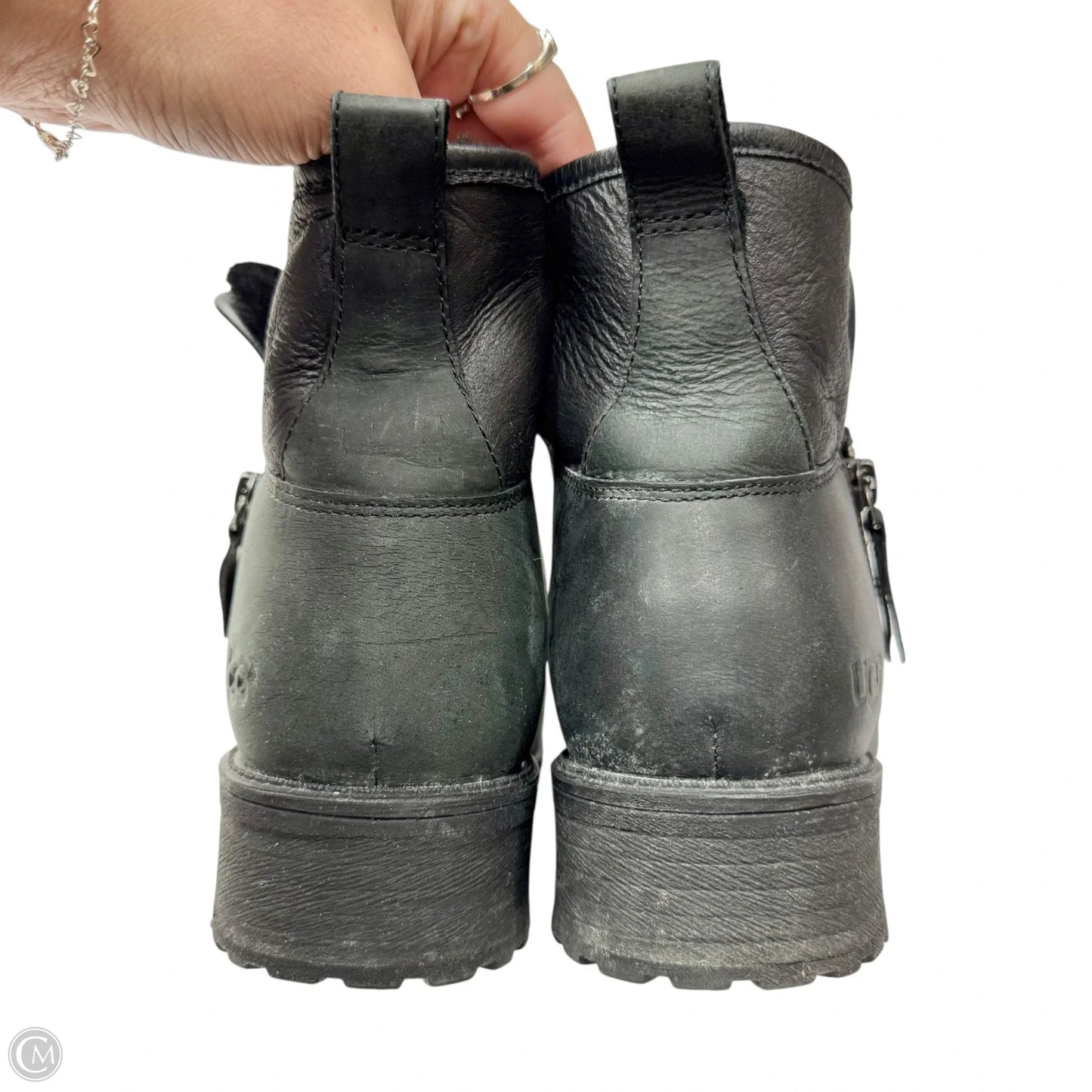 Boots Designer By Ugg In Black, Size: 9.5