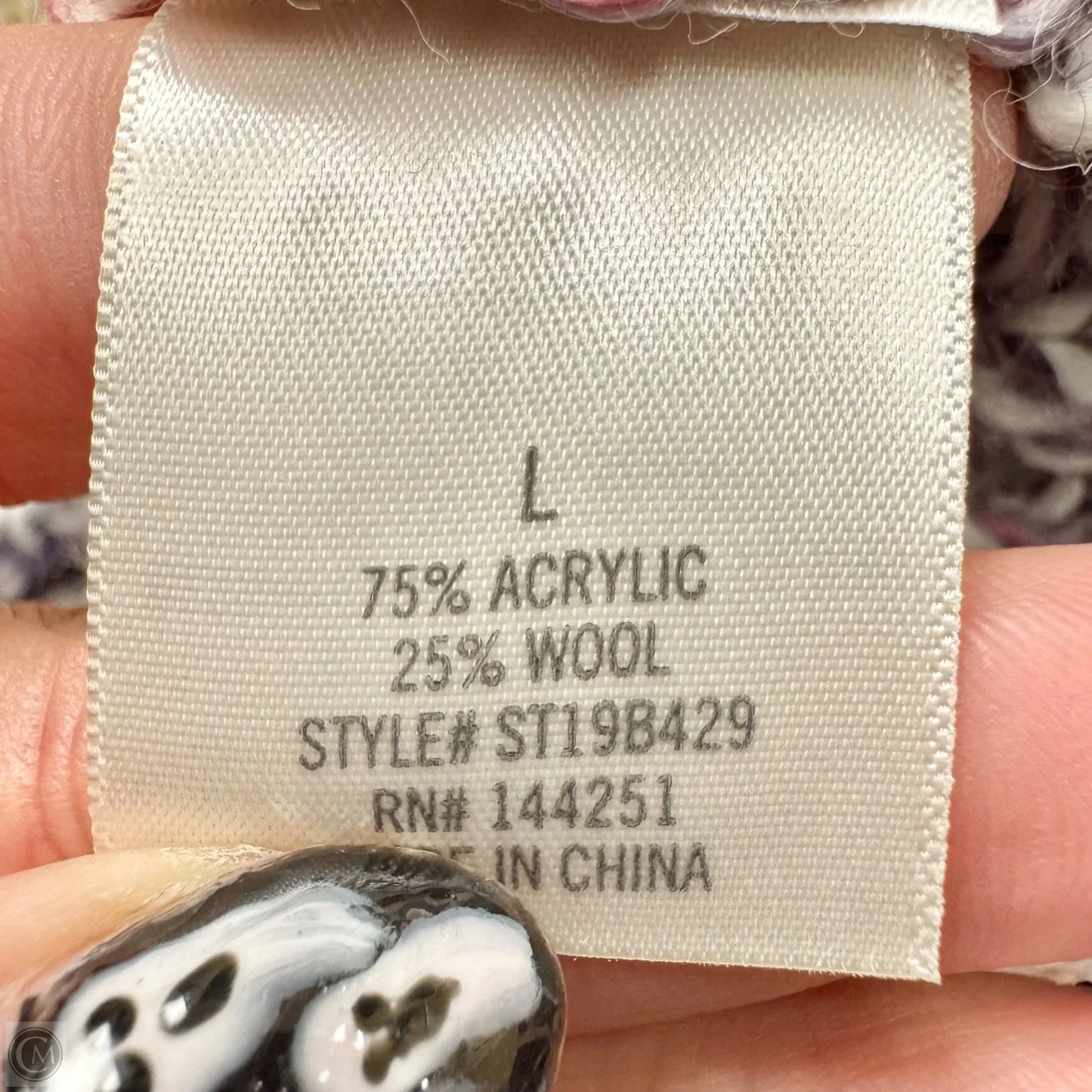 Sweater By Mi Ami In Multi-colored, Size: L