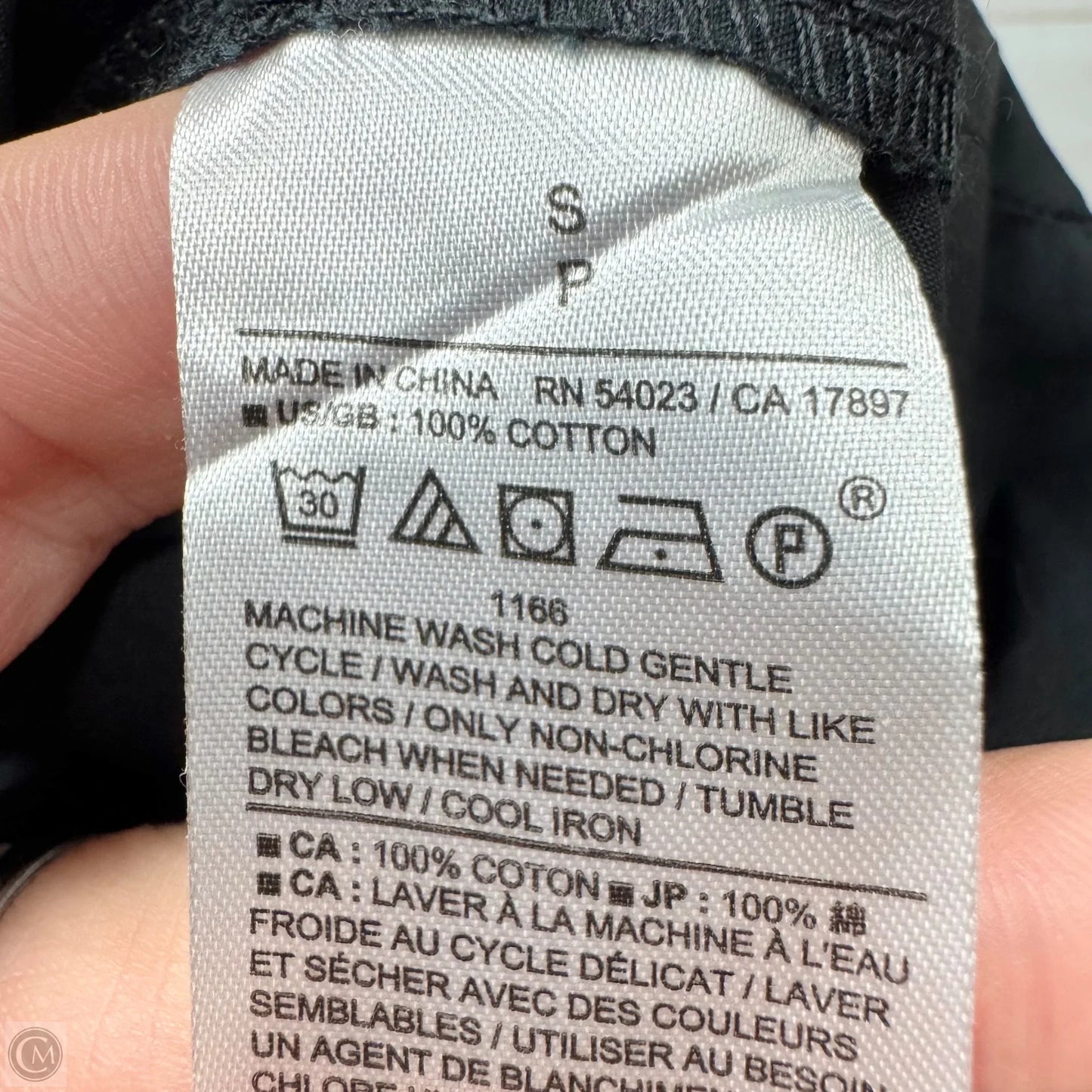 Top Long Sleeve By Banana Republic In Black, Size: S