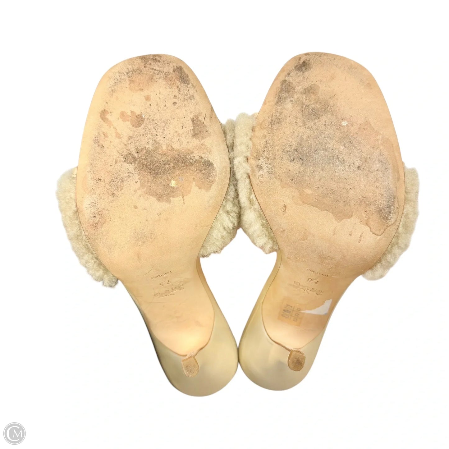 Sandals Designer By Coach In Beige, Size: 7.5