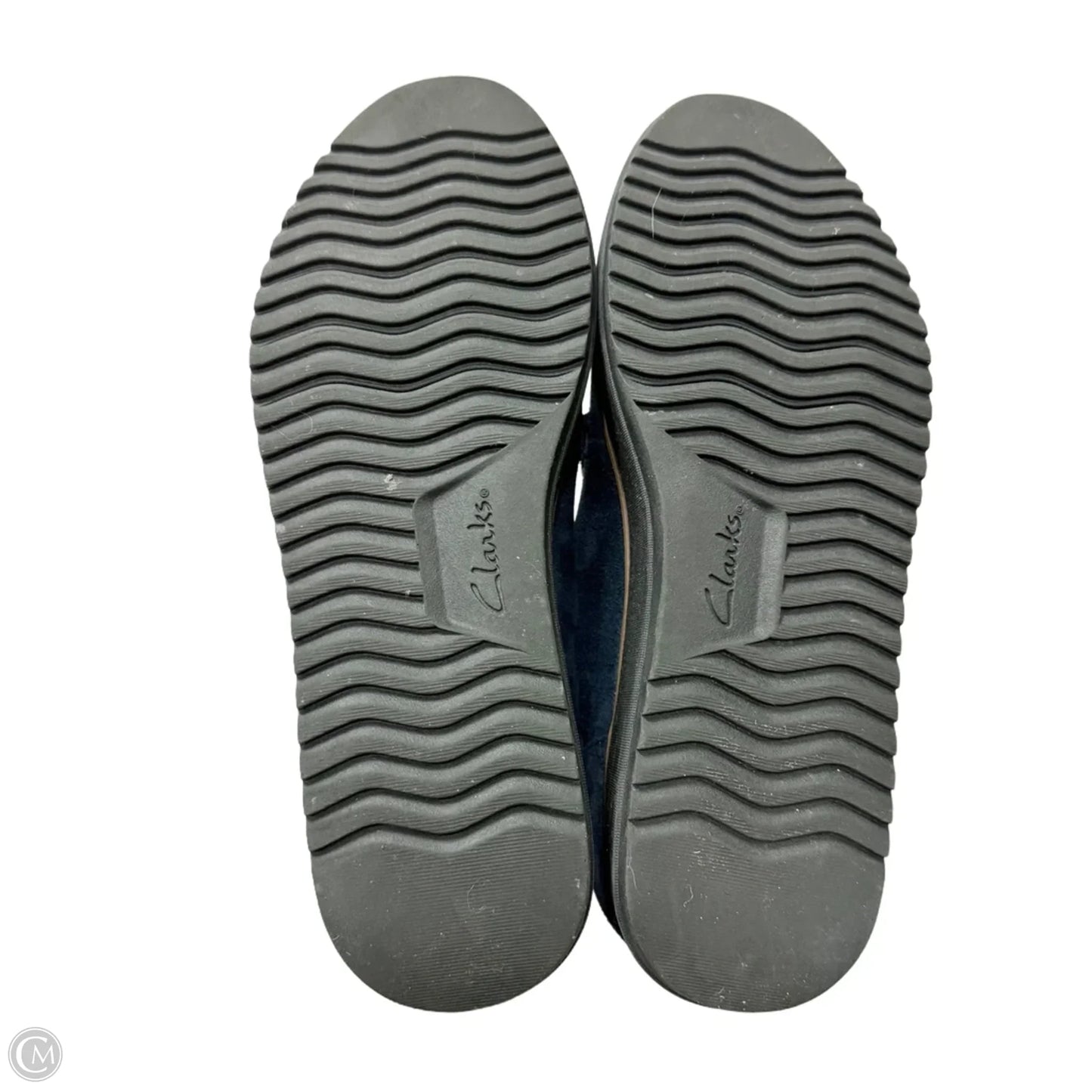 Shoes Flats By Clarks In Navy, Size: 10