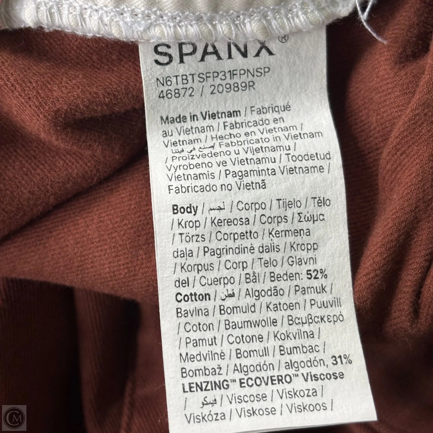 Pants Wide Leg By Spanx In Brown, Size: L