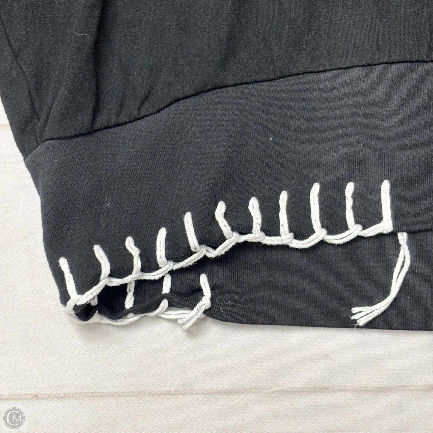Sweatshirt Hoodie By Lauren Moshi In Black, Size: M