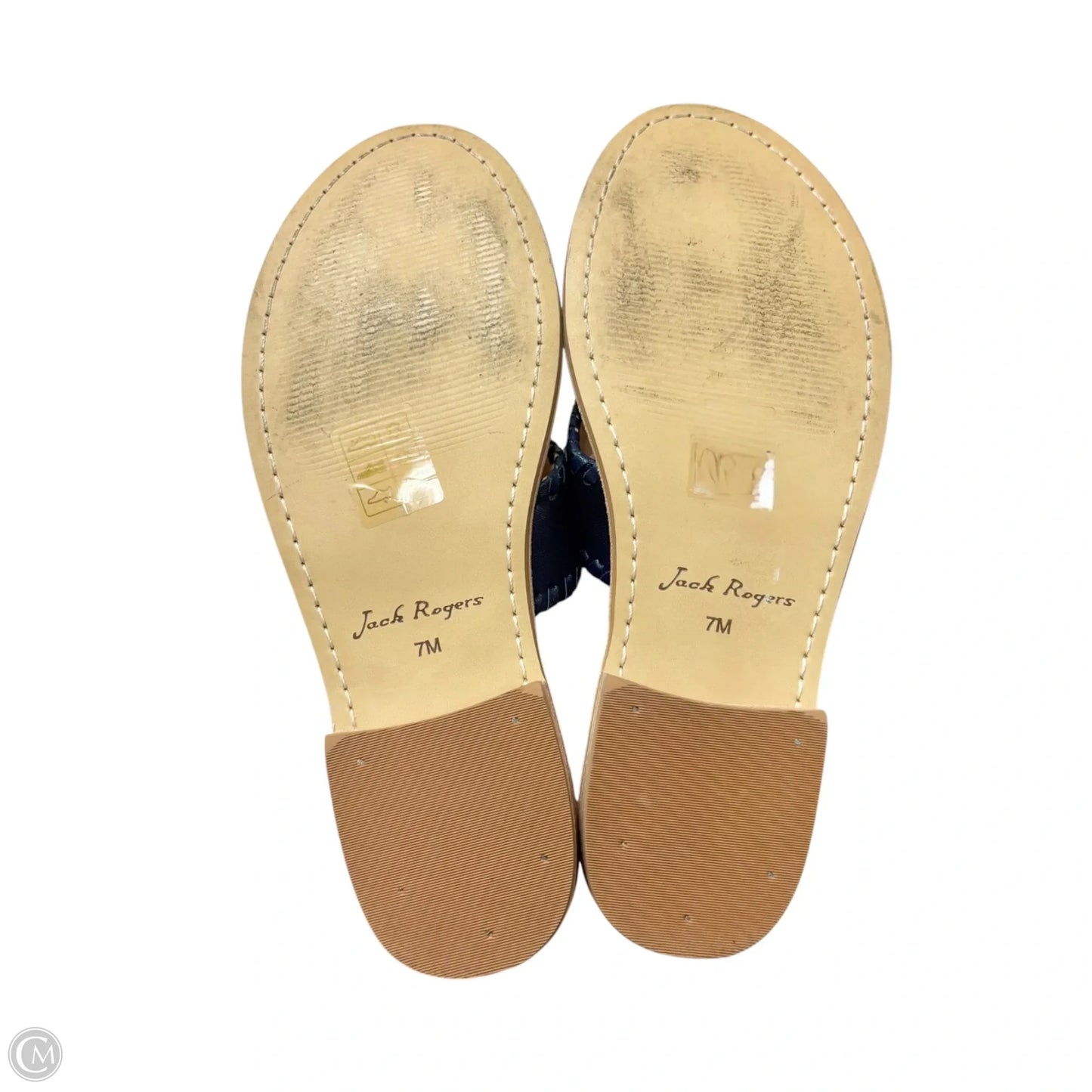 Sandals Flats By Jack Rogers In Navy, Size: 7
