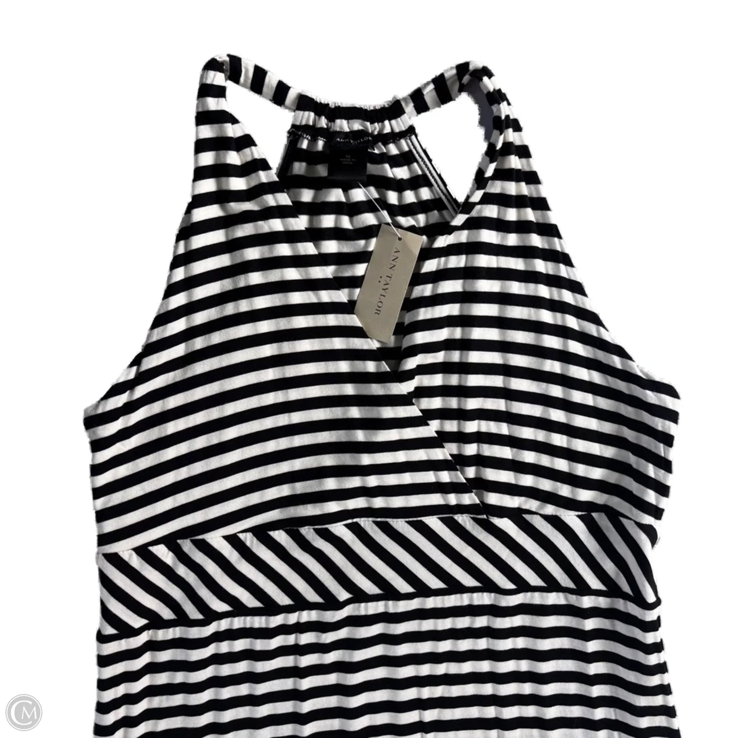 Dress Casual Maxi By Ann Taylor In Striped Pattern, Size: M