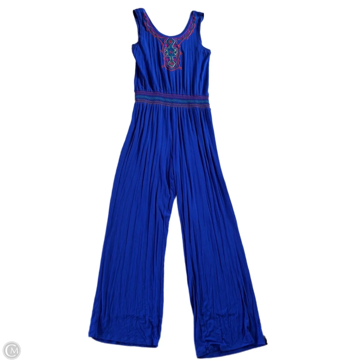 Jumpsuit Designer By Neiman Marcus In Blue, Size: M