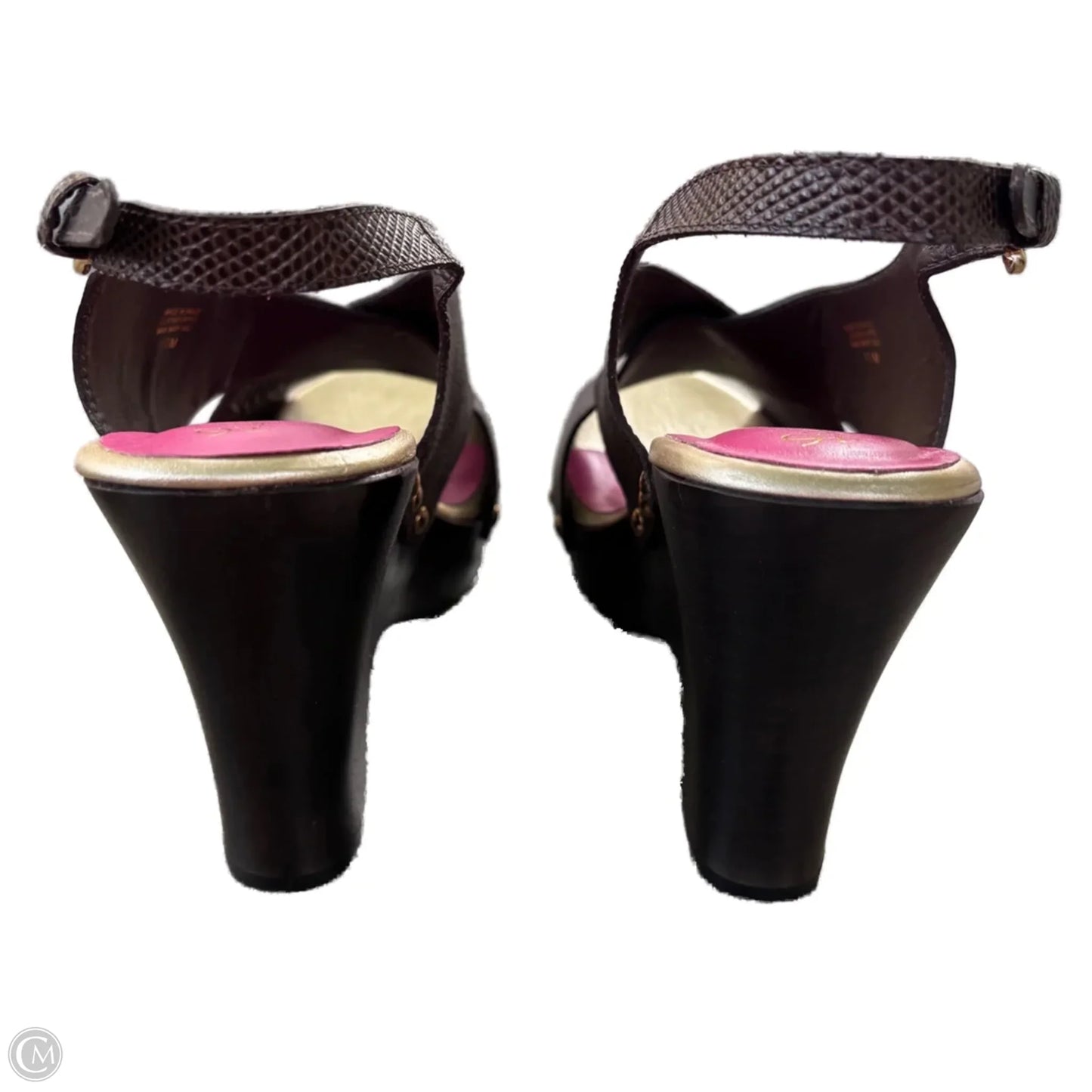 Sandals Designer By Lilly Pulitzer In Brown, Size: 10