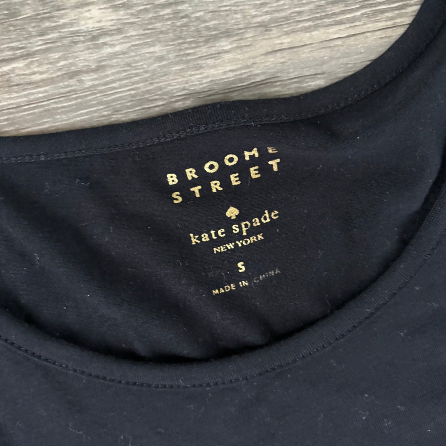 Top 3/4 Sleeve Designer By Kate Spade In Black & White, Size: S