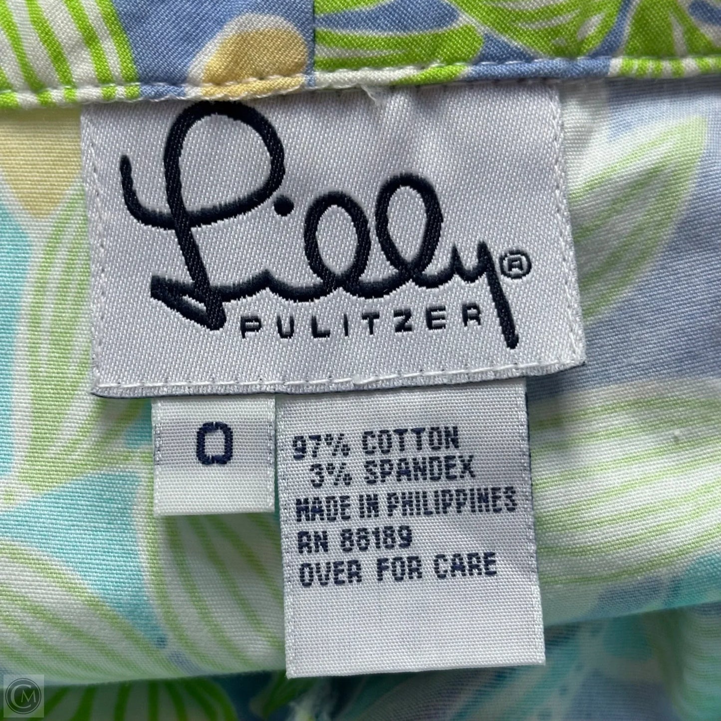 Pants Designer By Lilly Pulitzer In Blue & Green, Size: 0