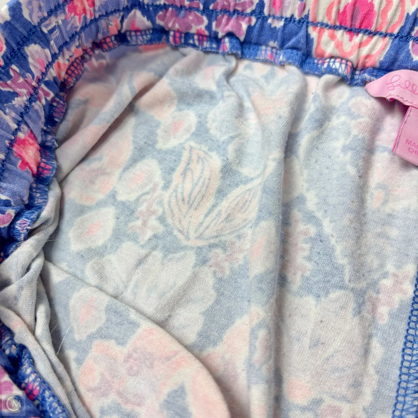Pants Designer By Lilly Pulitzer In Blue & Pink, Size: M