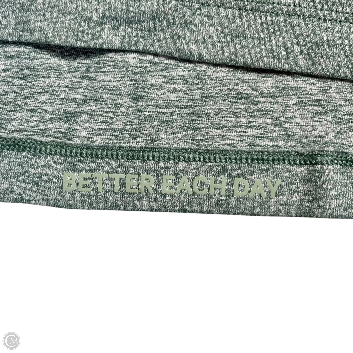 Athletic Top Long Sleeve Crewneck By Lululemon In Green, Size: M