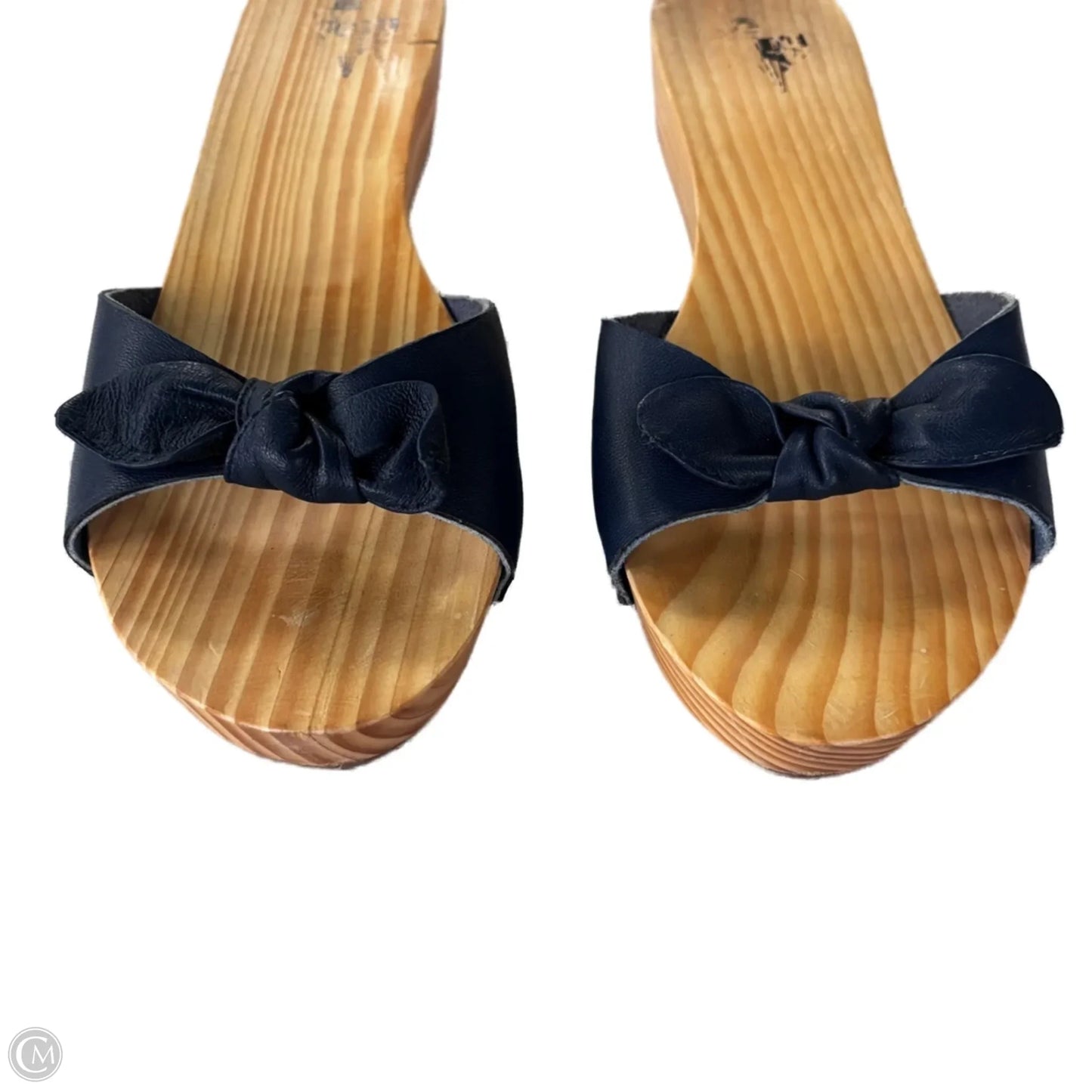 Sandals Flats By Kimichi Blue In Blue & Tan, Size: 10
