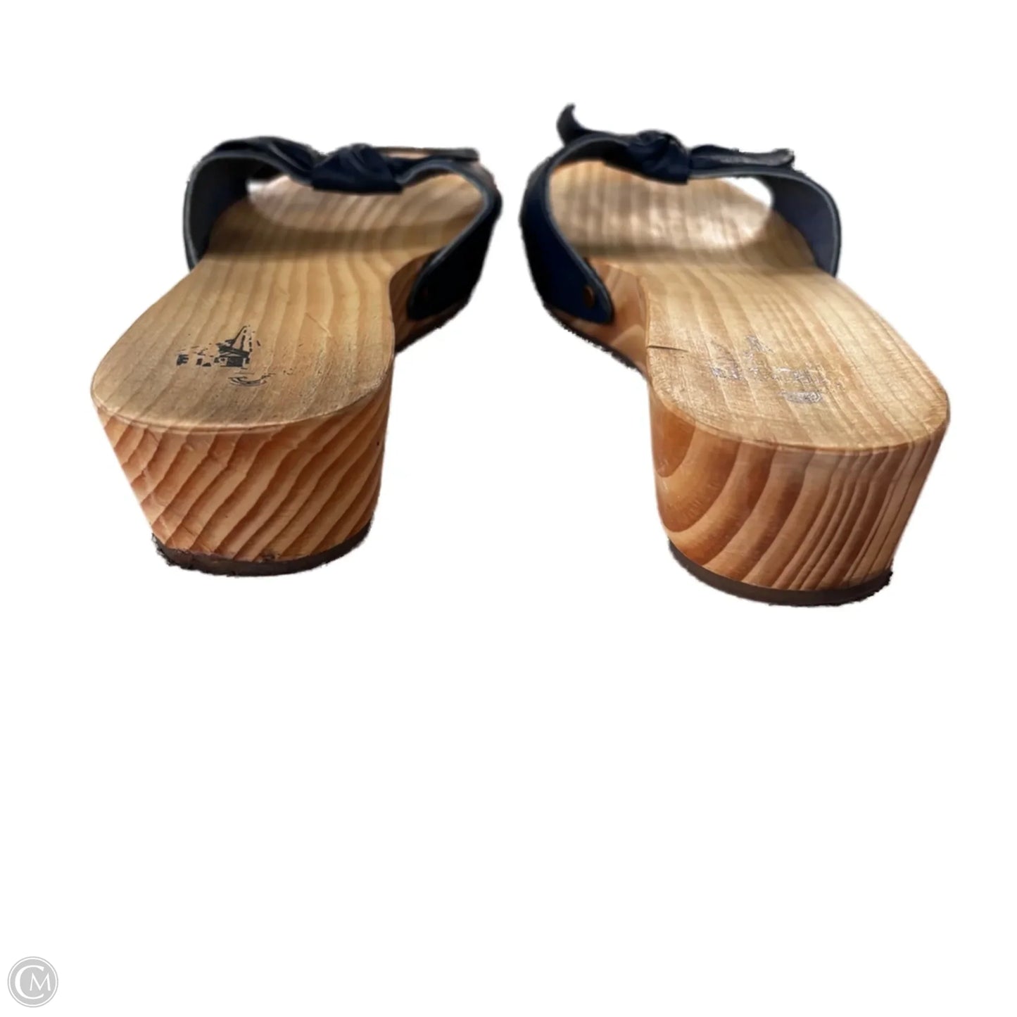 Sandals Flats By Kimichi Blue In Blue & Tan, Size: 10