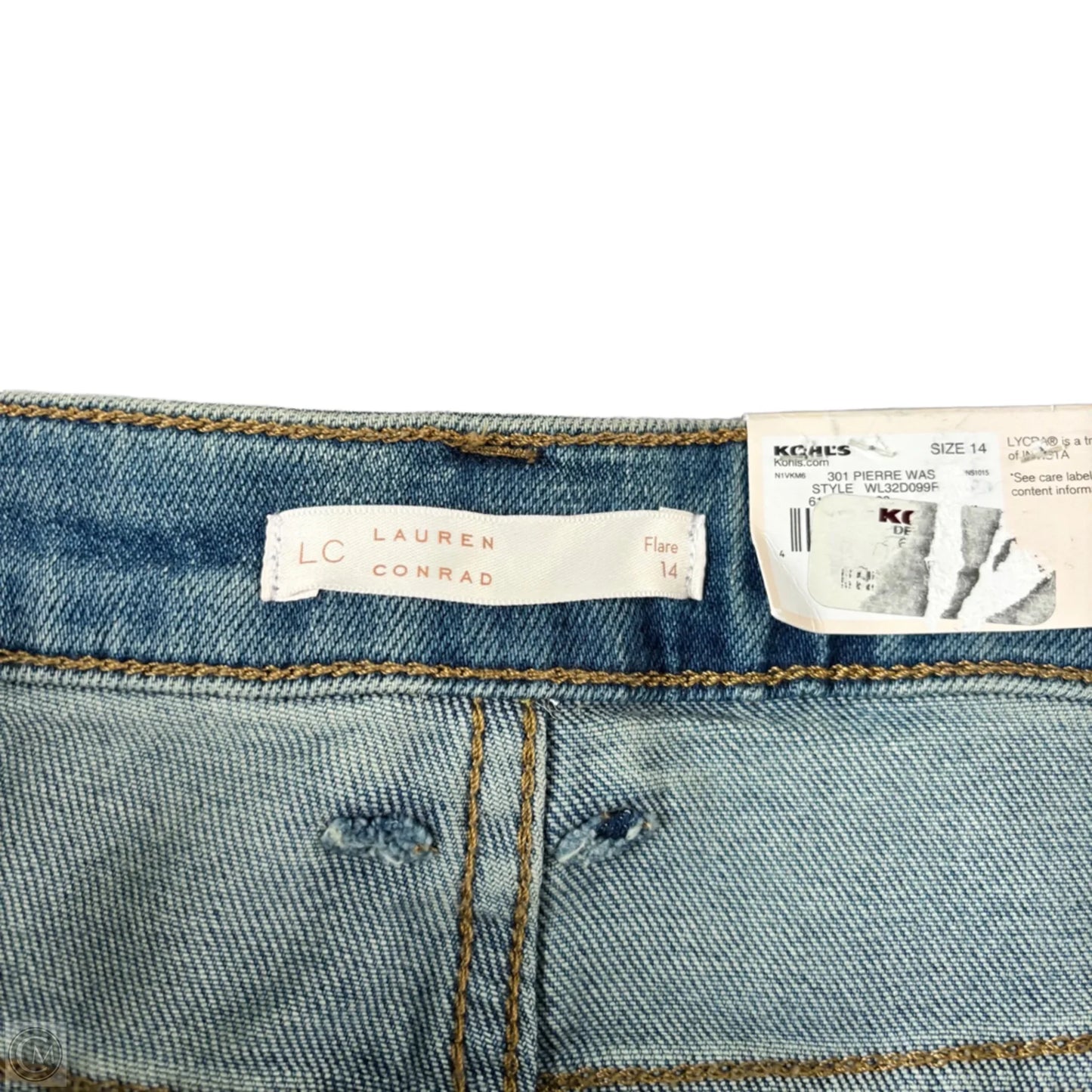 Jeans Flared By Lc Lauren Conrad In Blue Denim, Size: 14
