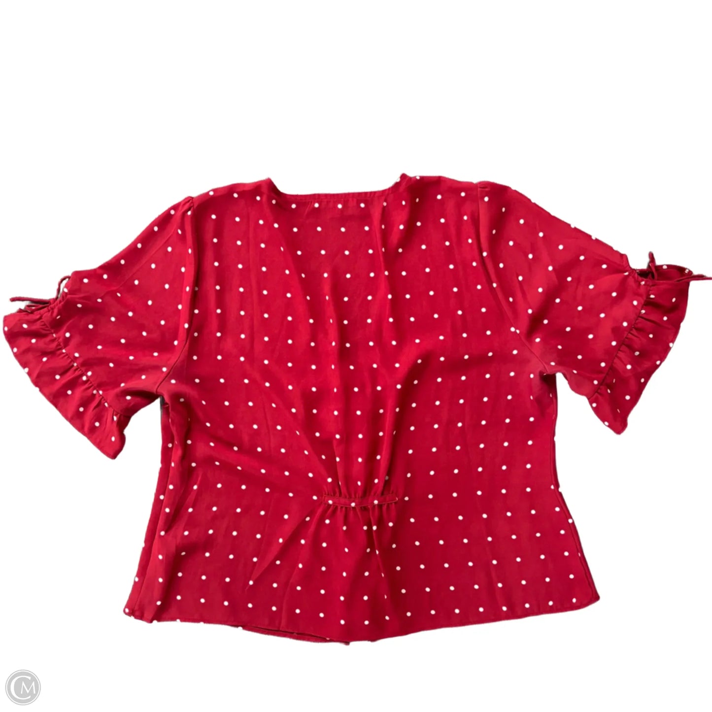 Blouse Short Sleeve By Madewell In Red, Size: Xl