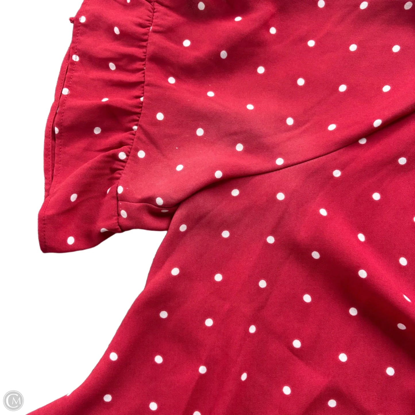 Blouse Short Sleeve By Madewell In Red, Size: Xl