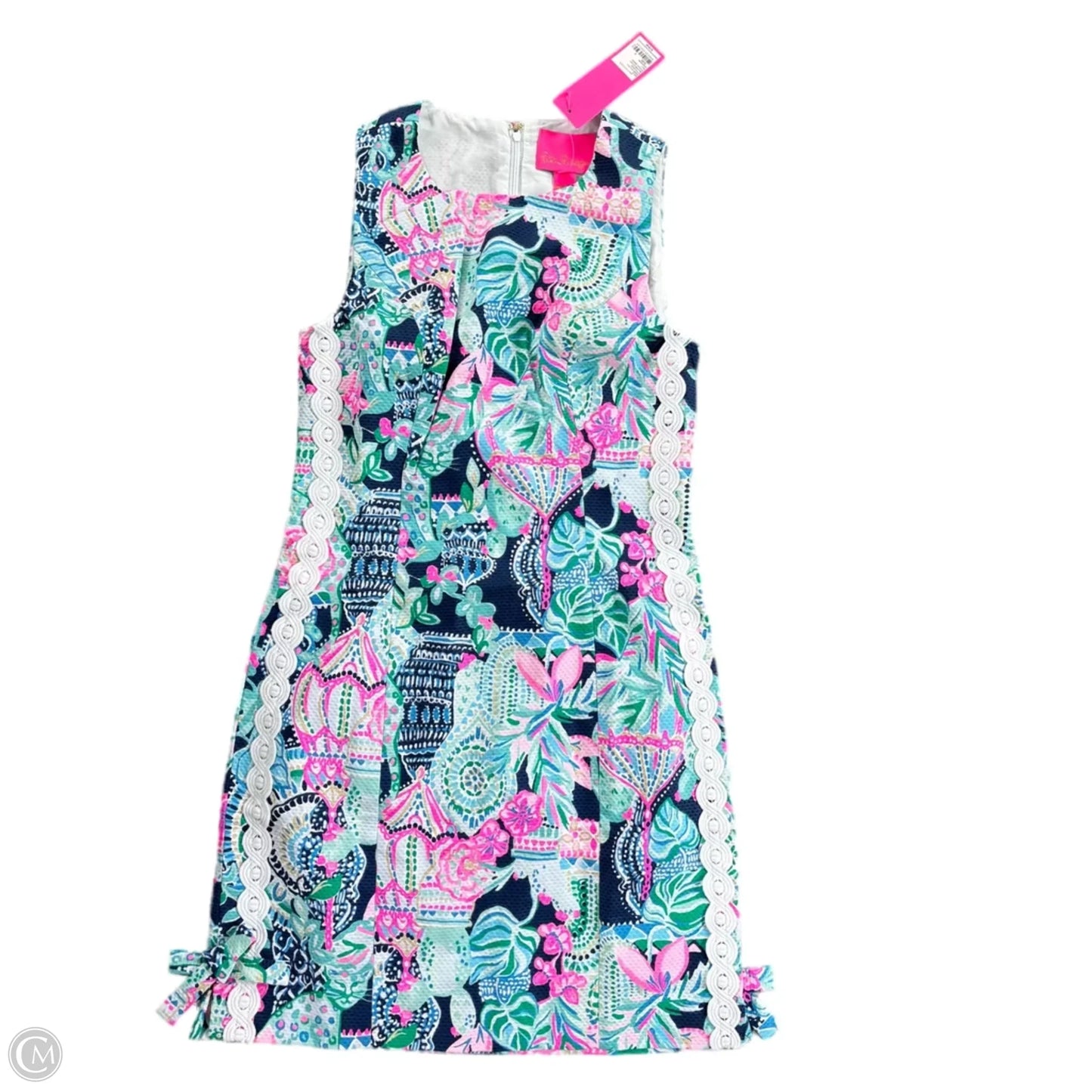 Dress Designer By Lilly Pulitzer In Blue & Green, Size: 0