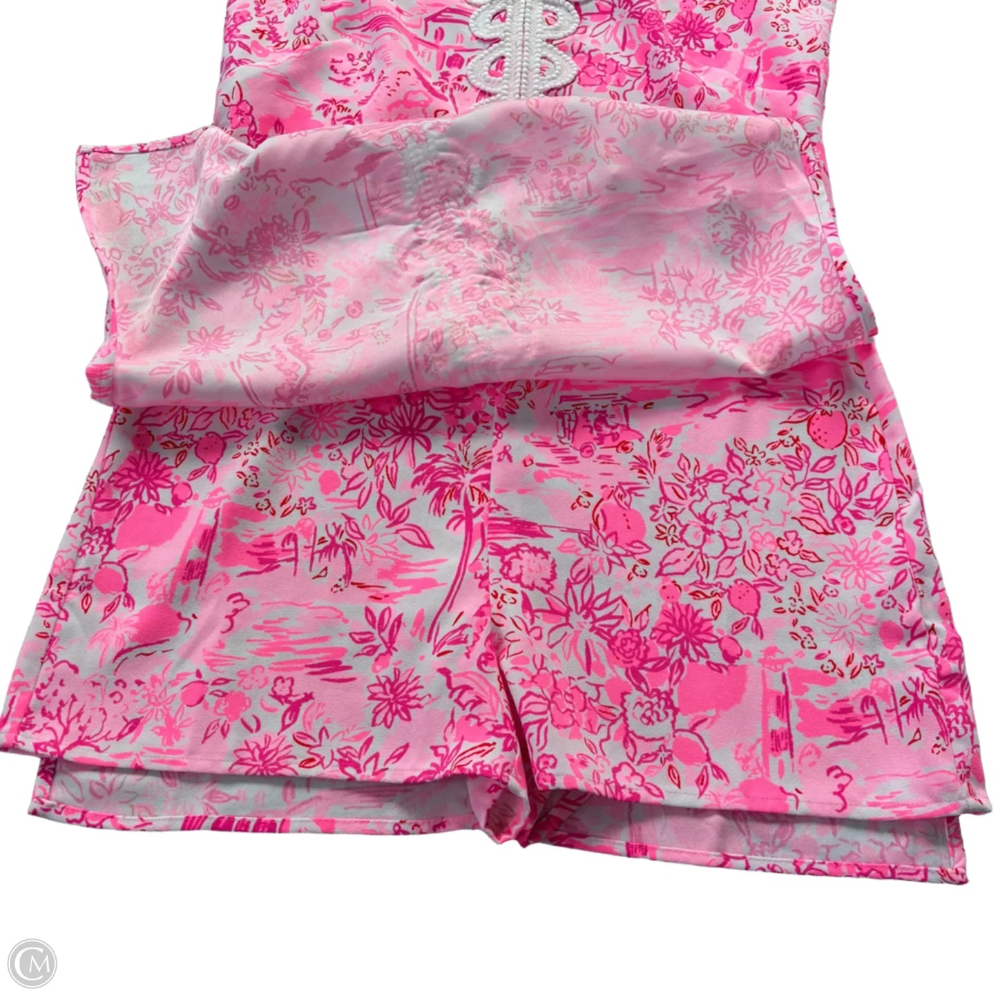 Dress Designer By Lilly Pulitzer In Pink & White, Size: 8