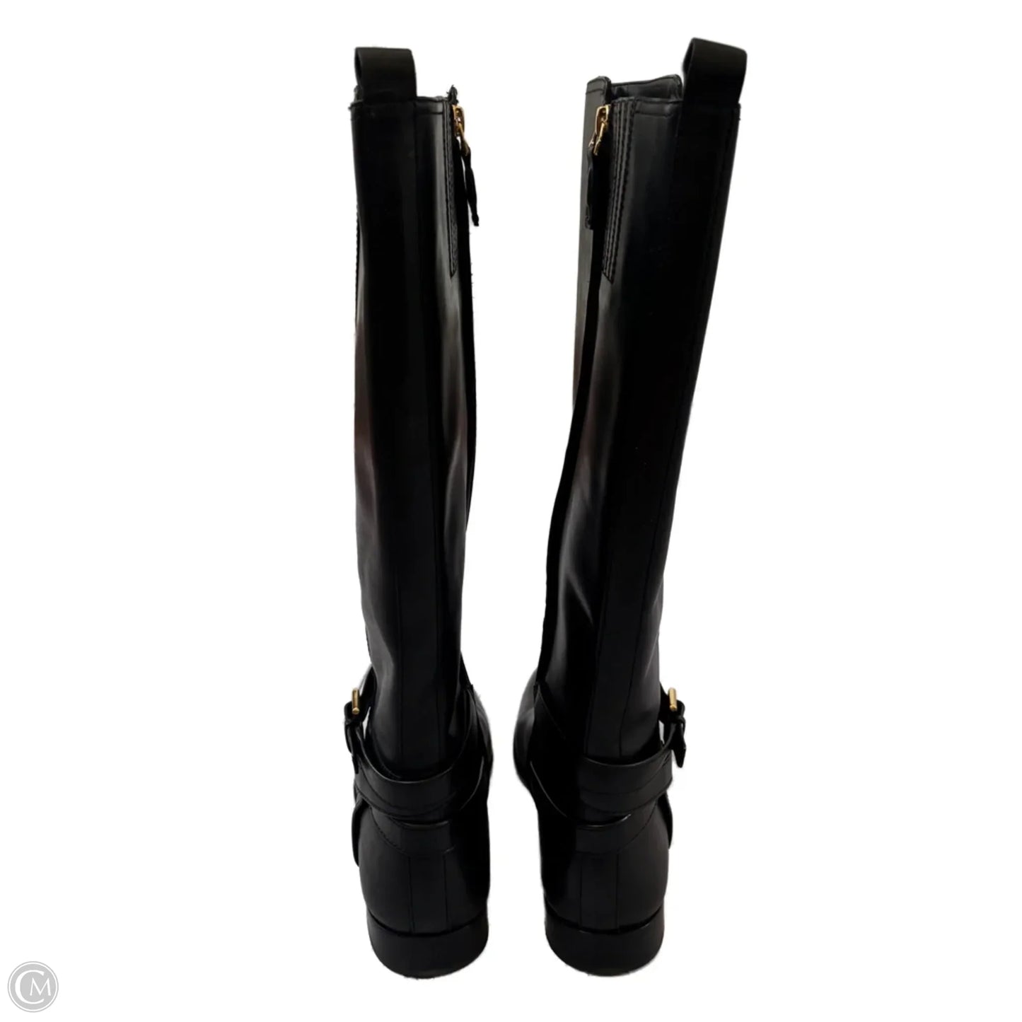 Boots Knee Flats By Lauren By Ralph Lauren In Black, Size: 9