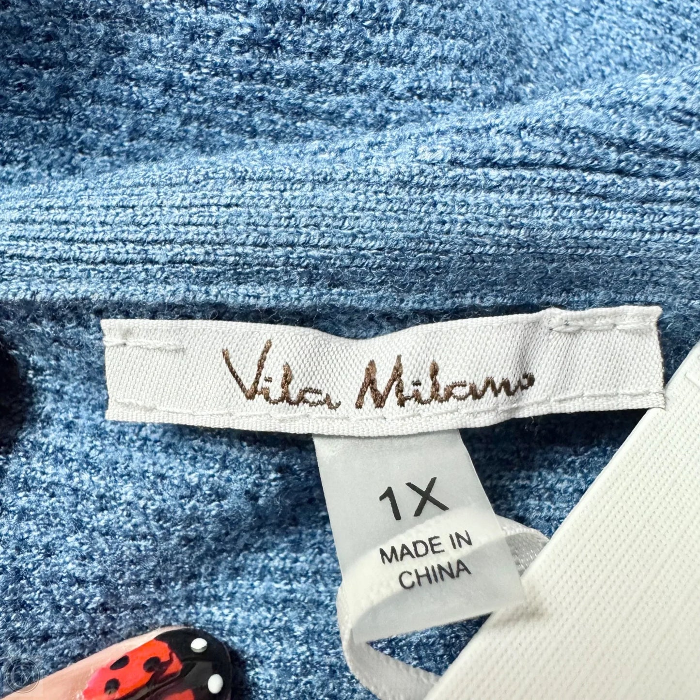 Sweatshirt Hoodie By Vila Milano In Blue, Size: 1x