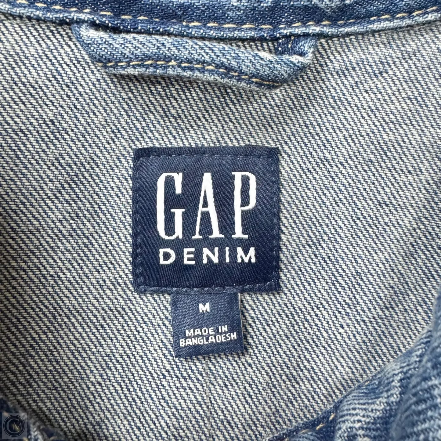 Jacket Denim By Gap In Blue Denim, Size: M