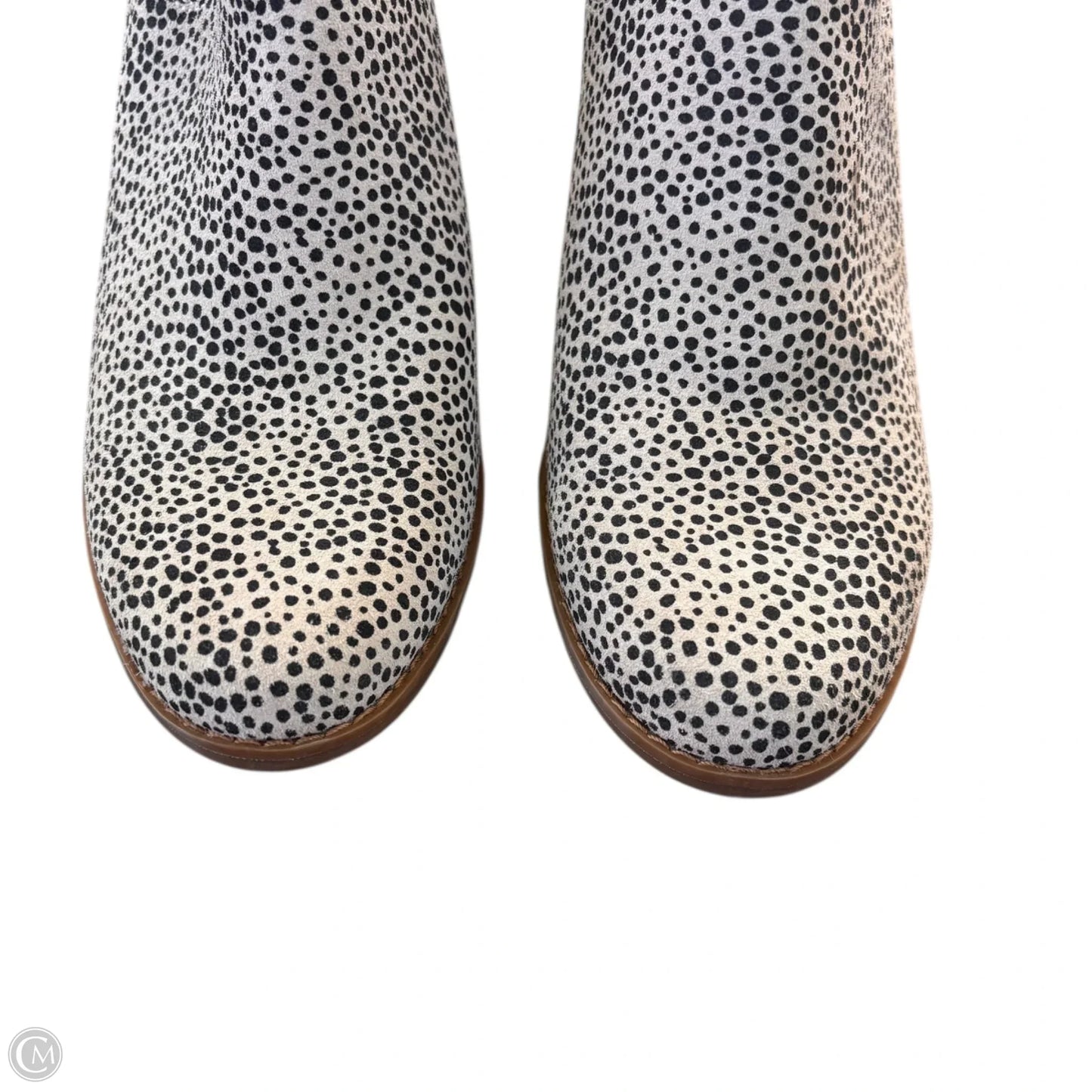 Boots Ankle Heels By Toms In Black & White, Size: 8