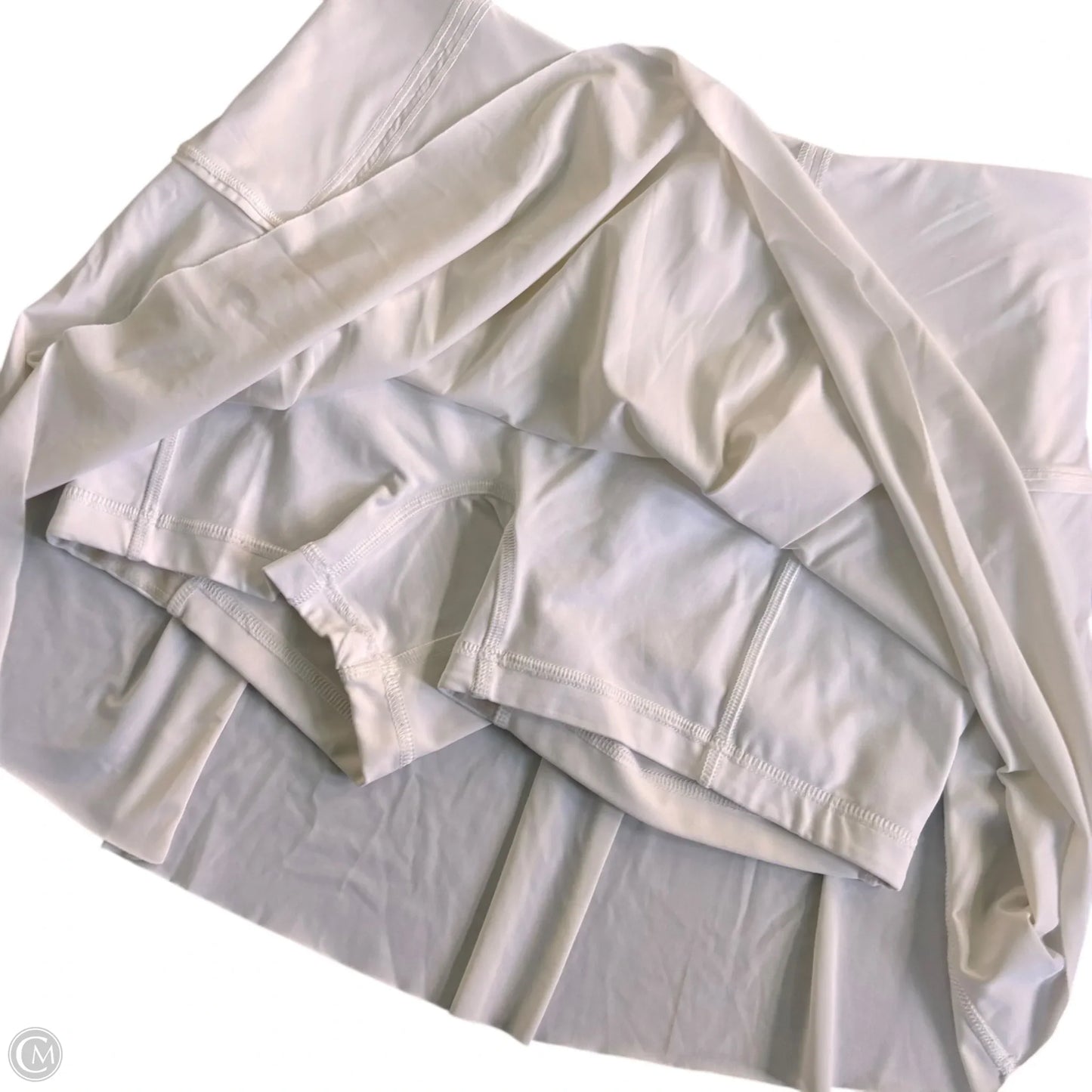 Athletic Skirt By Lululemon In White, Size: 4