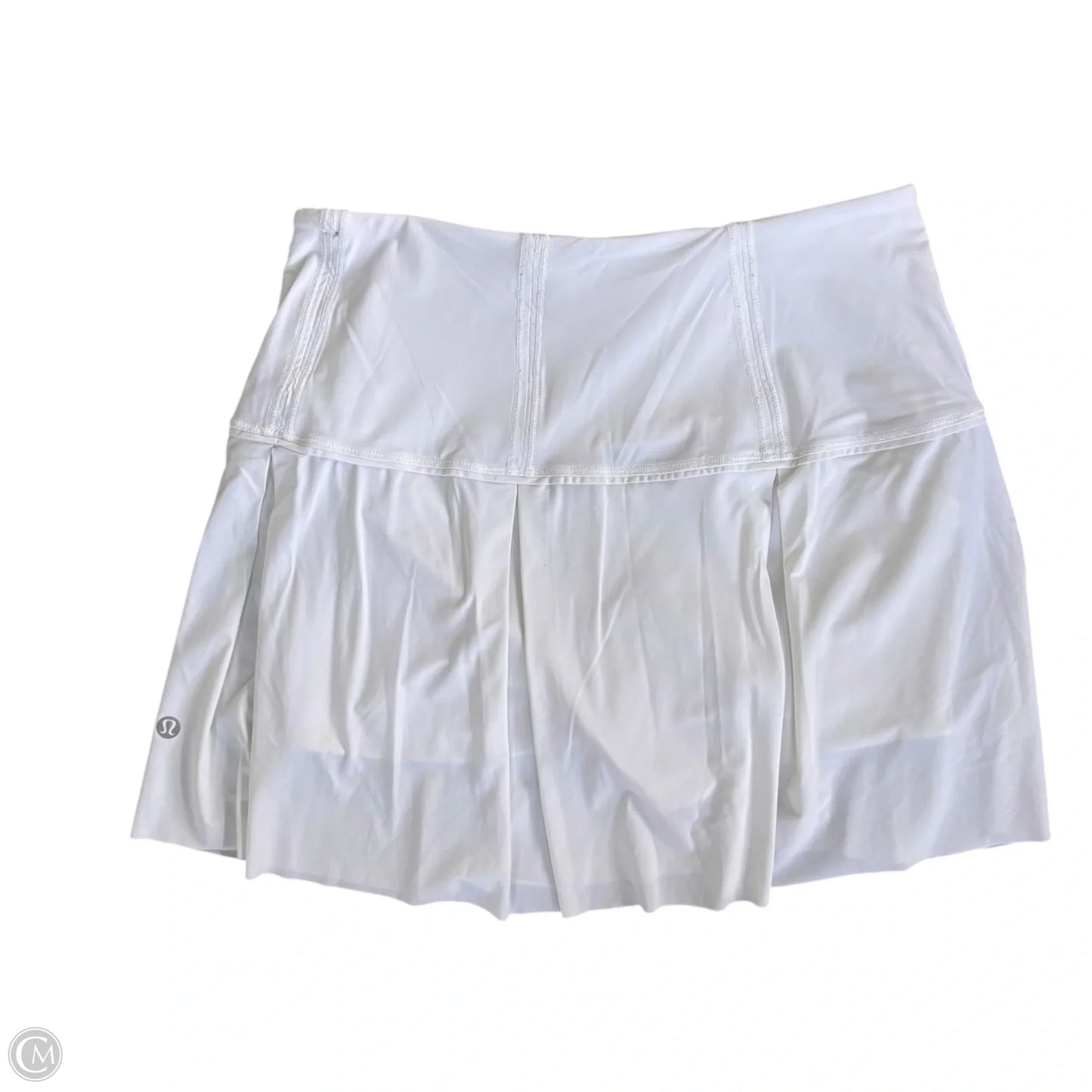 Athletic Skirt By Lululemon In White, Size: 4