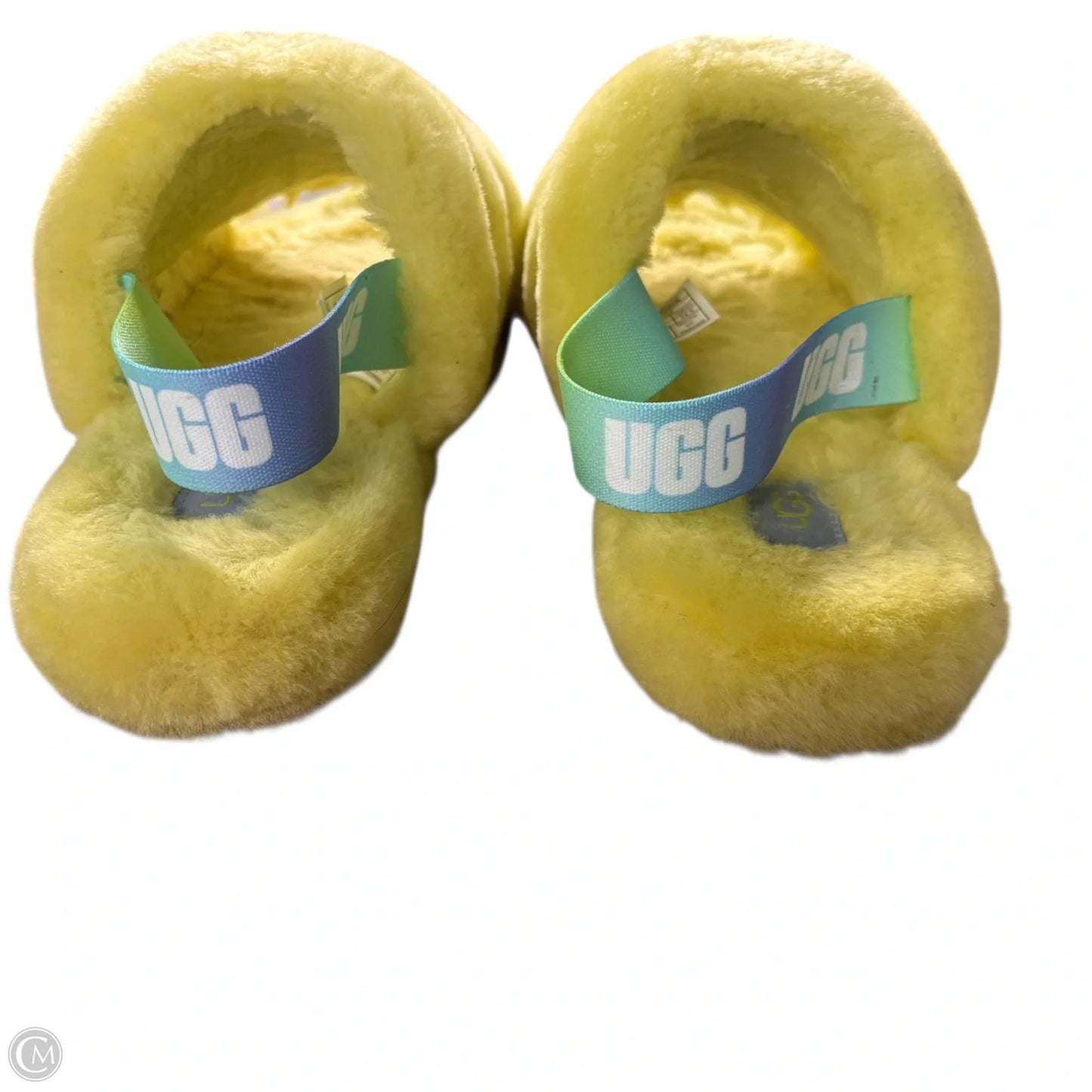 Slippers Designer By Ugg In Green, Size: 6