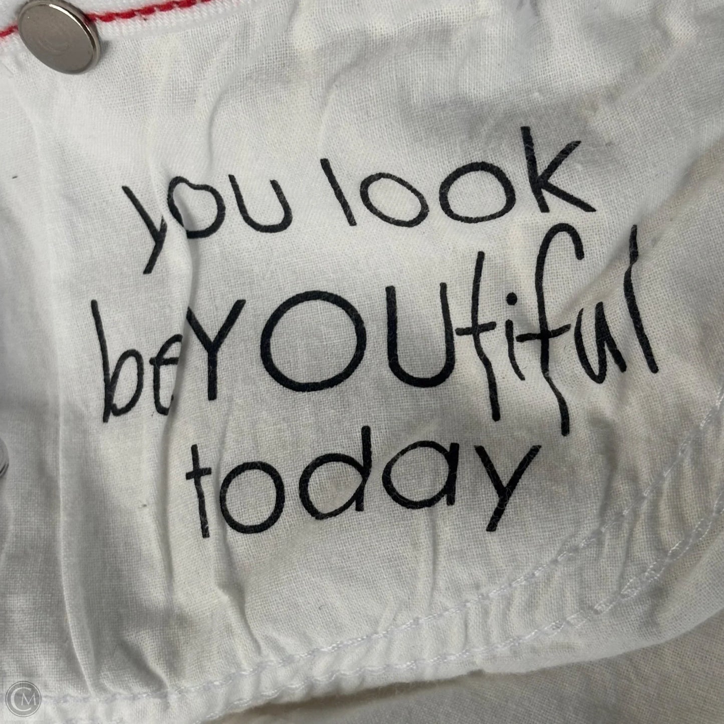 Jeans Flared By Peace Love World In White Denim, Size: 12