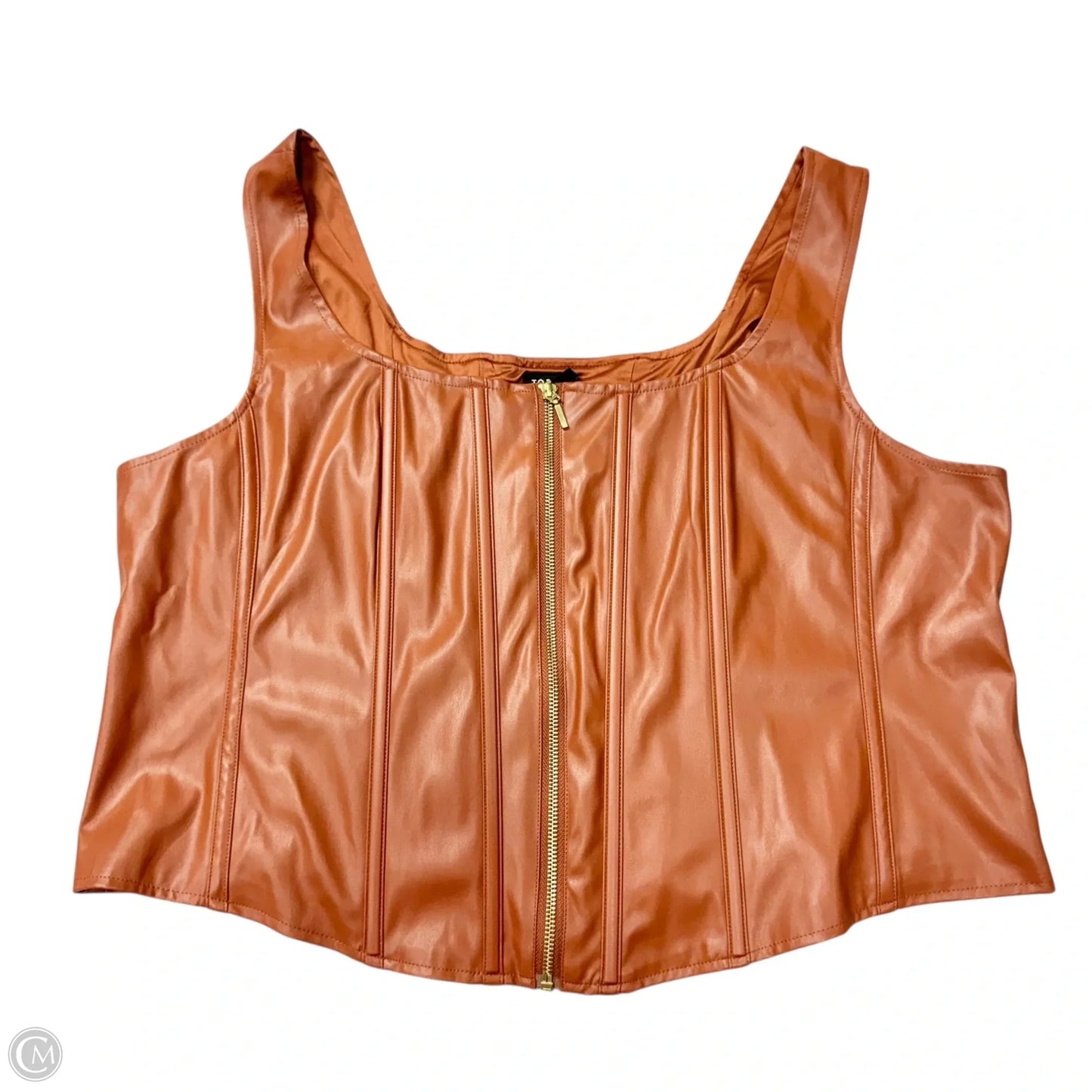 Top Sleeveless By Torrid In Brown, Size: 3x