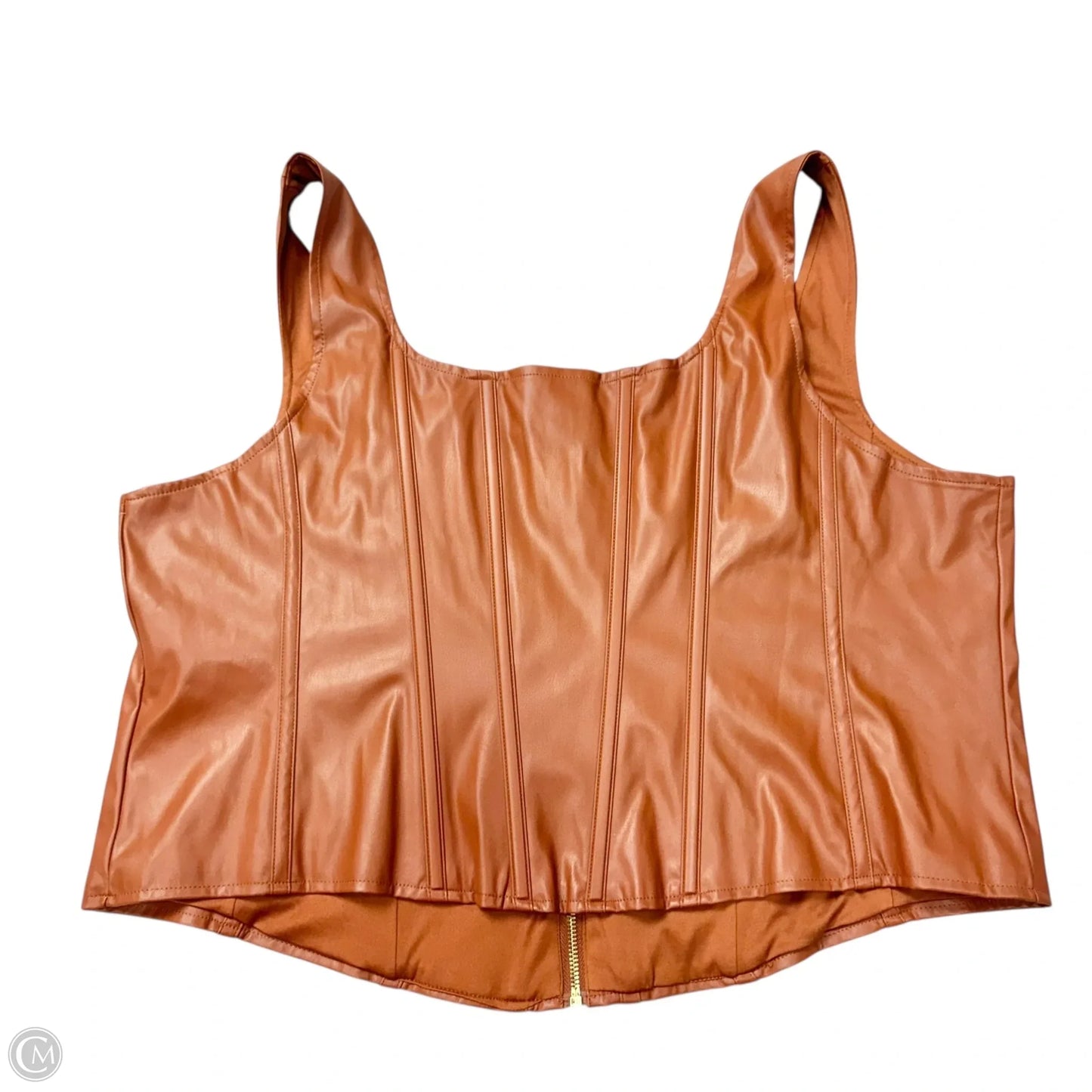 Top Sleeveless By Torrid In Brown, Size: 3x