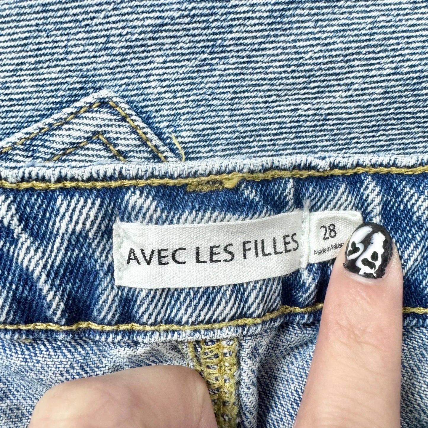 Jeans Wide Leg By Avec Les Filles In Blue Denim, Size: 6