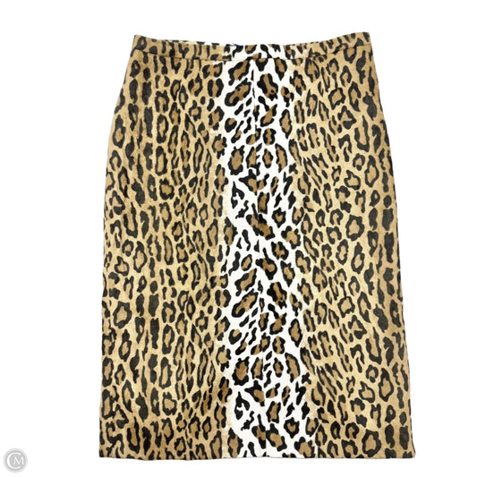 Skirt Luxury Designer By Moschino In Animal Print, Size: 8
