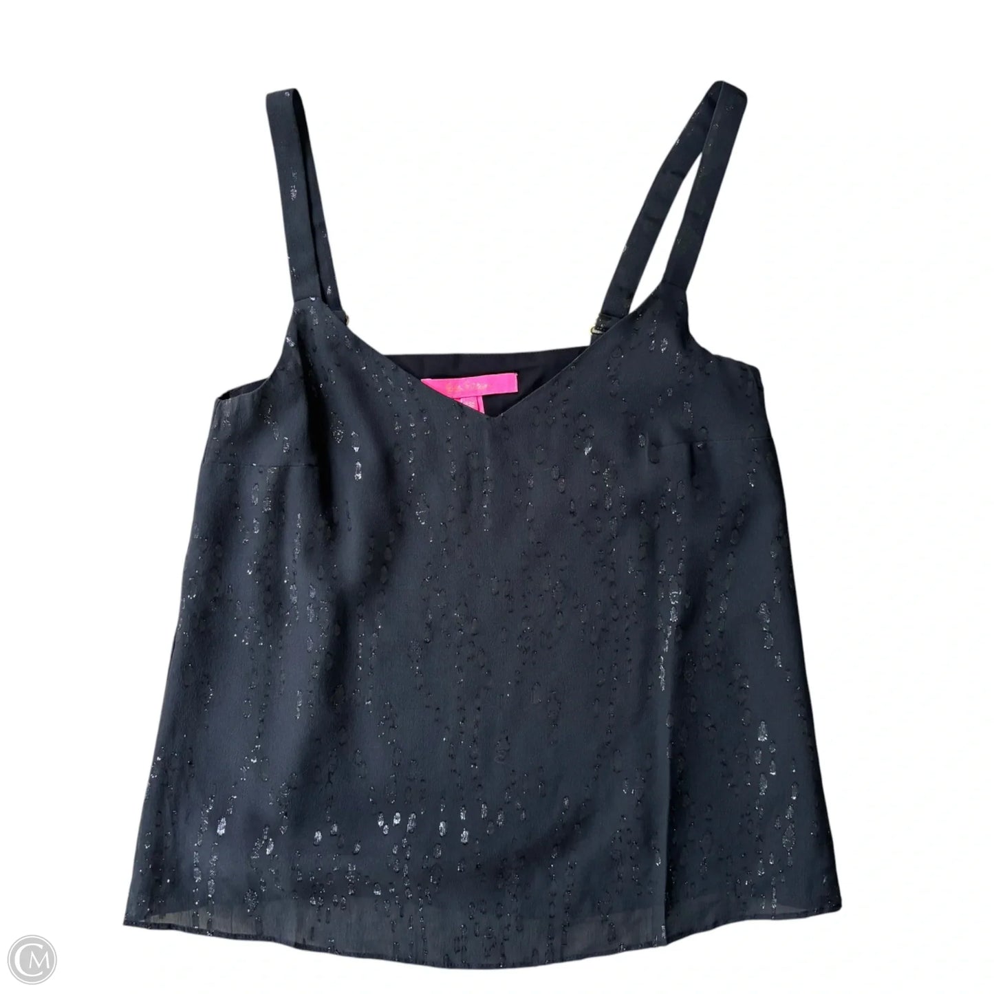 Tank Top Designer By Lilly Pulitzer In Black, Size: Xxs