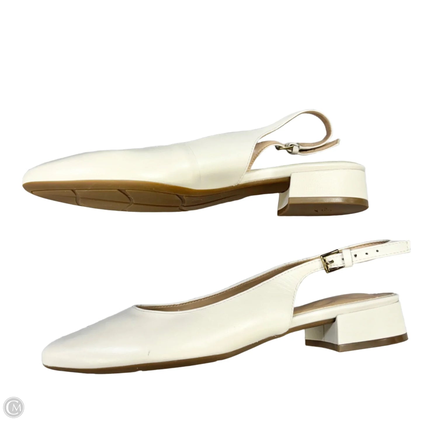Shoes Heels Kitten By Easy Spirit In White, Size: 10