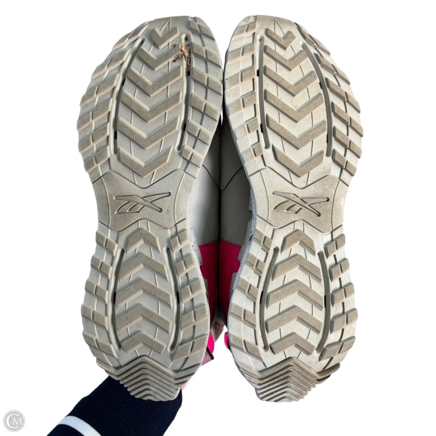 Shoes Athletic By Reebok In Grey & Pink, Size: 9