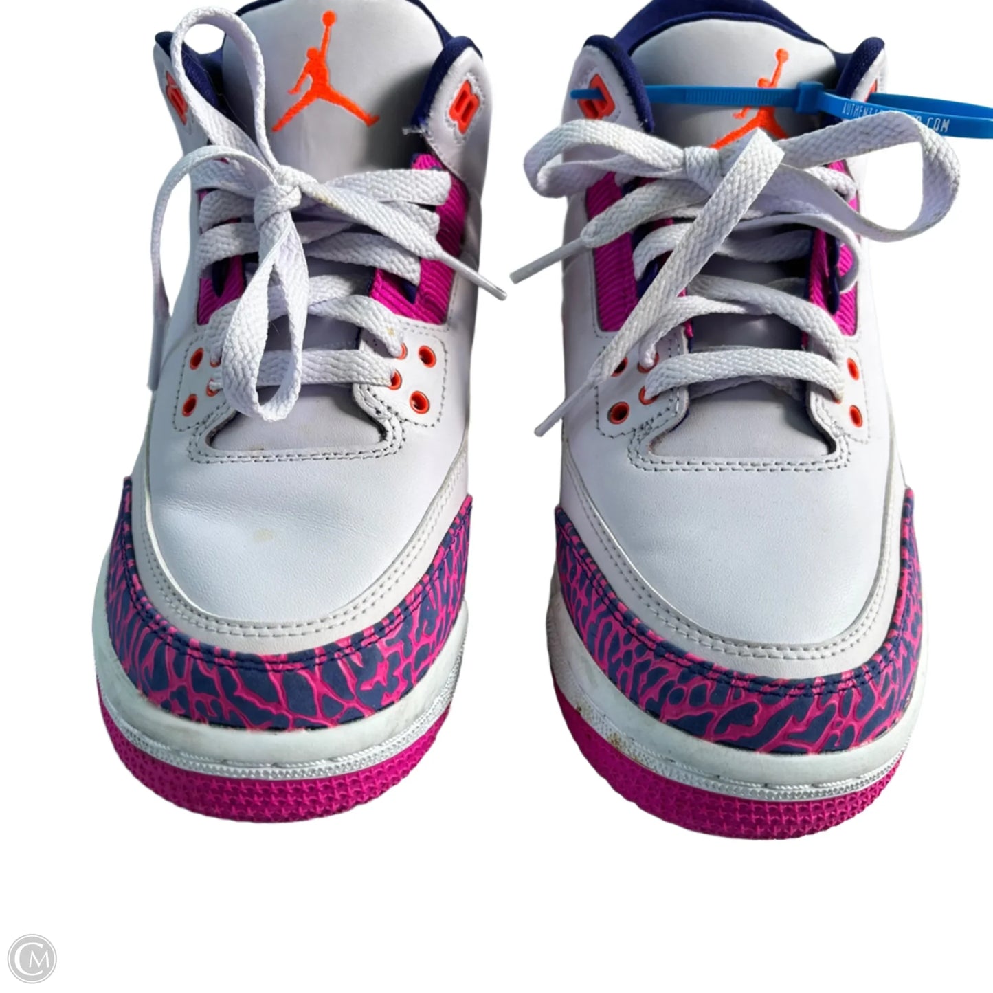 Shoes Luxury Designer By Jordan In Purple & White, Size: 8.5