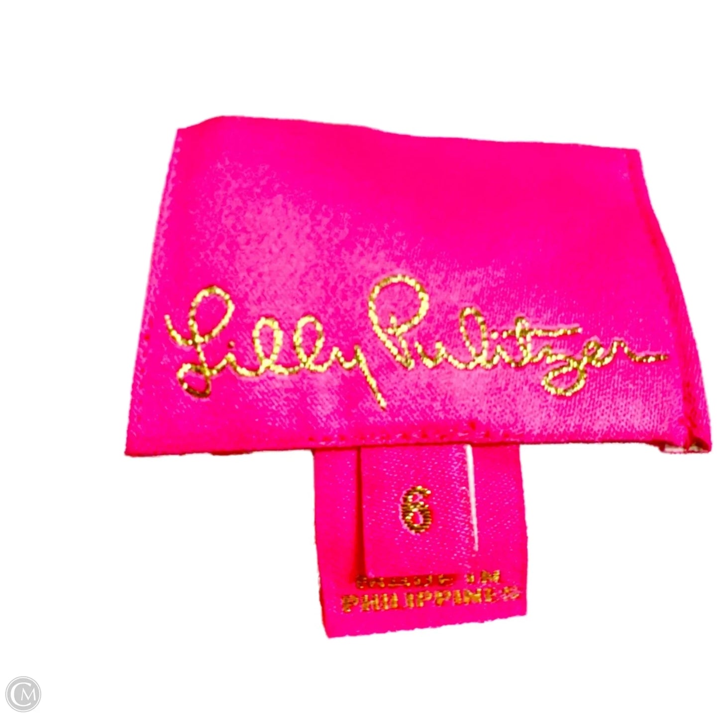 Dress Designer By Lilly Pulitzer In Pink & White, Size: S