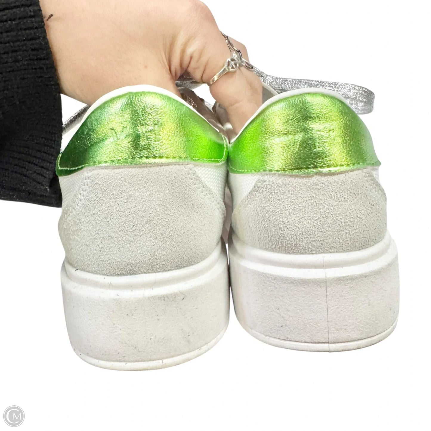 Shoes Sneakers By Vintage Havana In Green & White, Size: 8